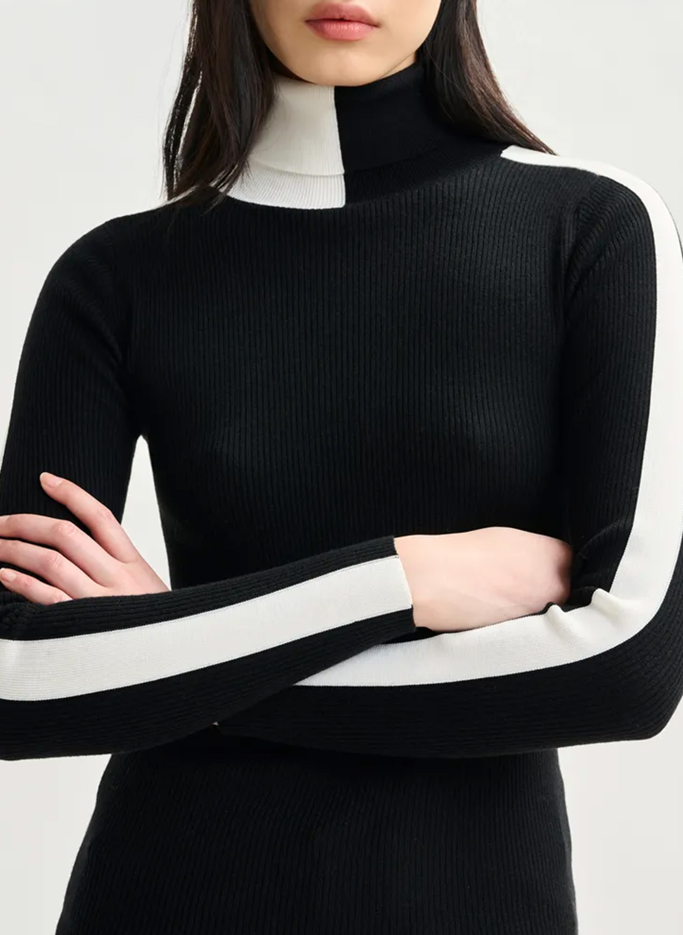 Pull moulant col roulé  ESSENTIEL ANTWERP Noir