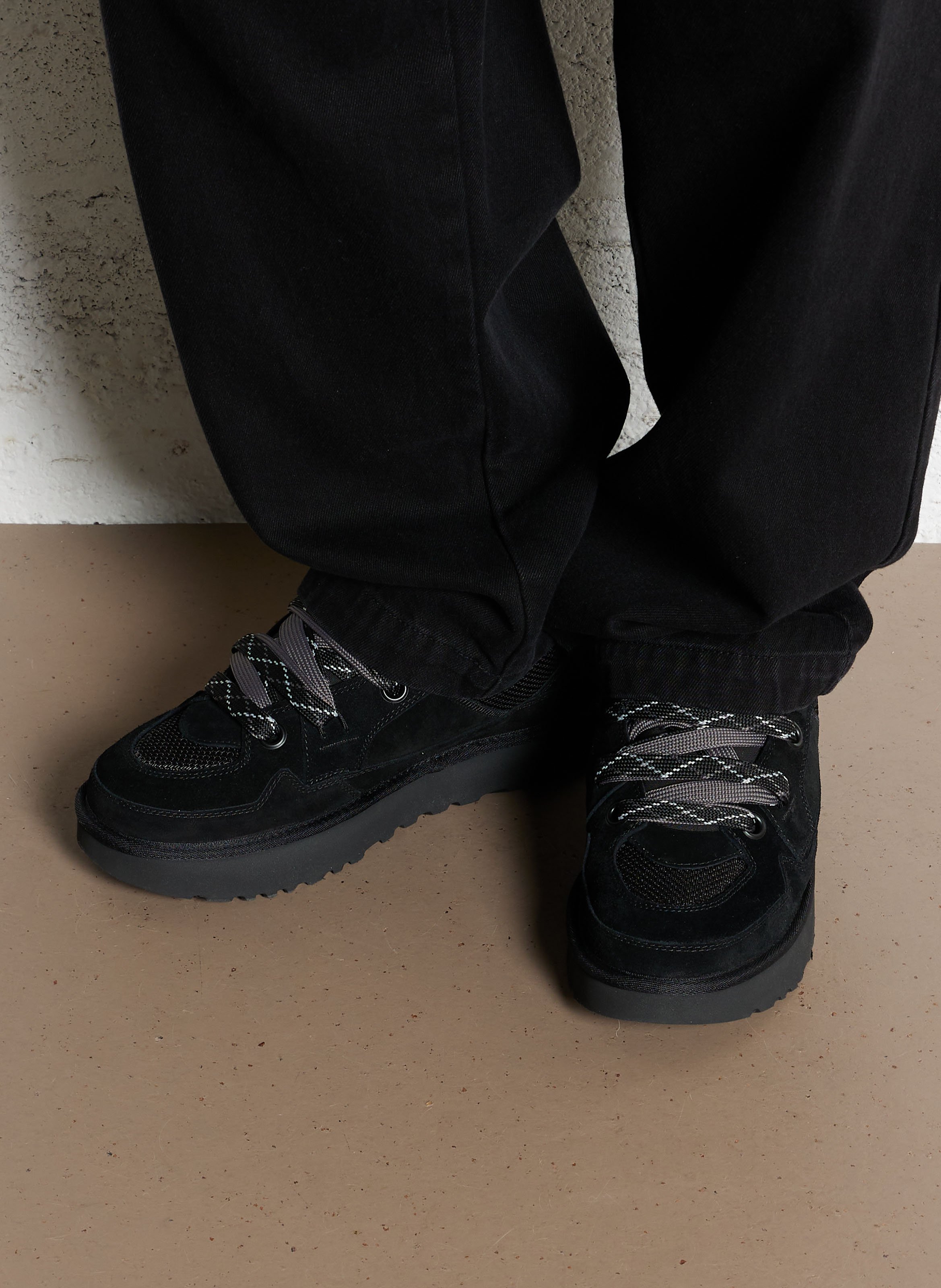 Low-top leather mix sneakers UGG Black