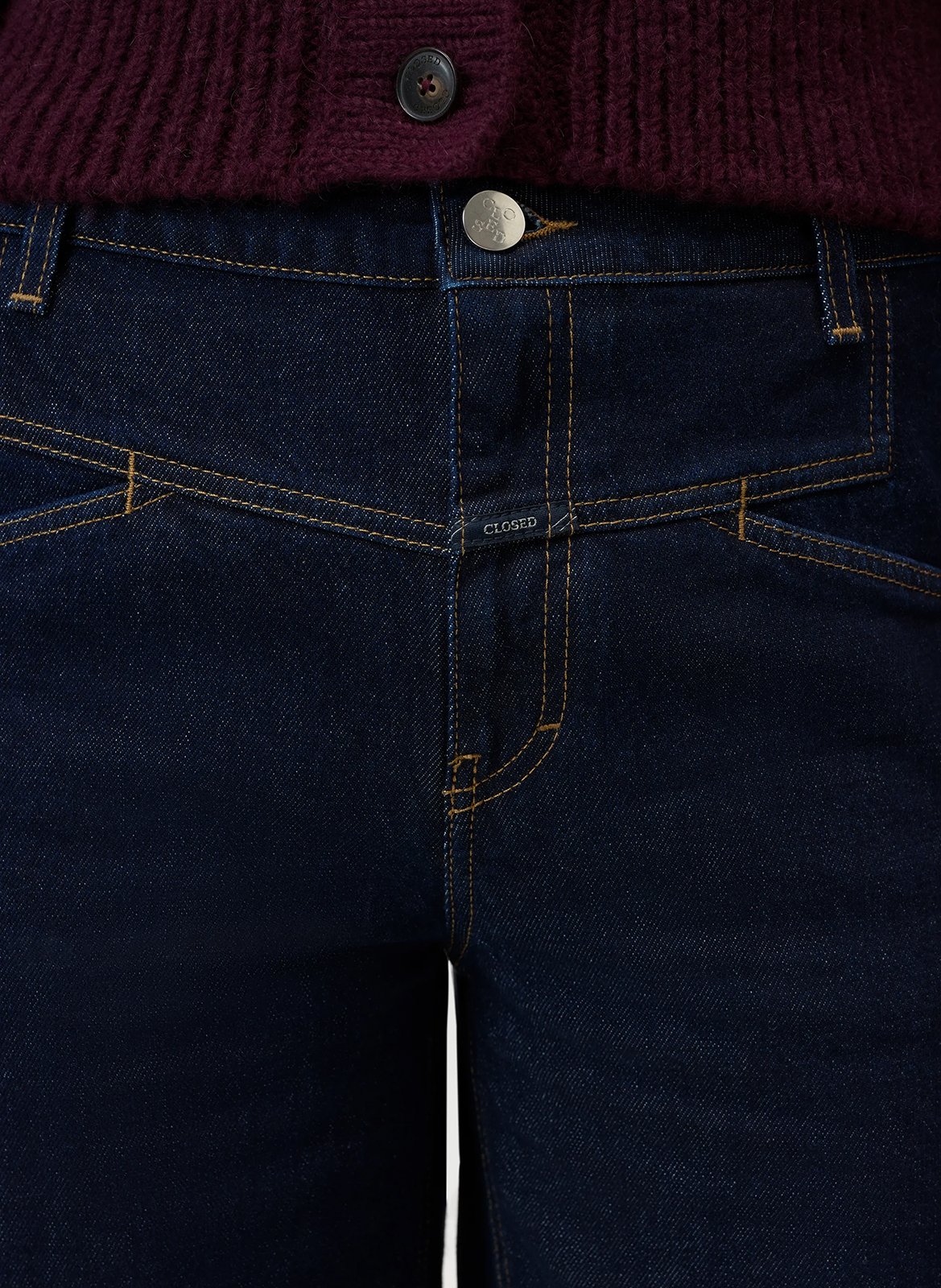 Raw denim cropped balloon jeans CLOSED Blue