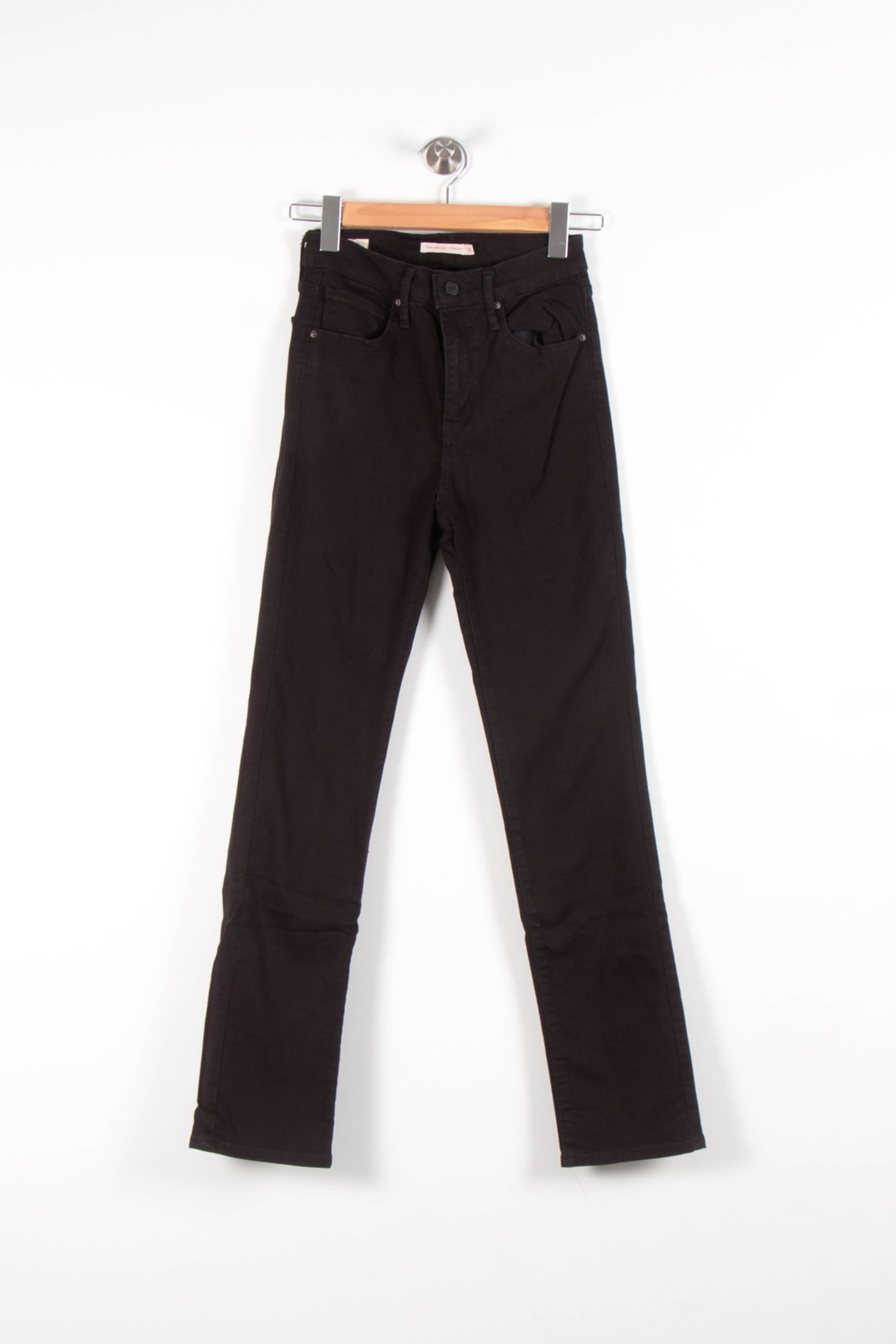 Cropped slim jeans with studs LEVI'S - Seconde main Black