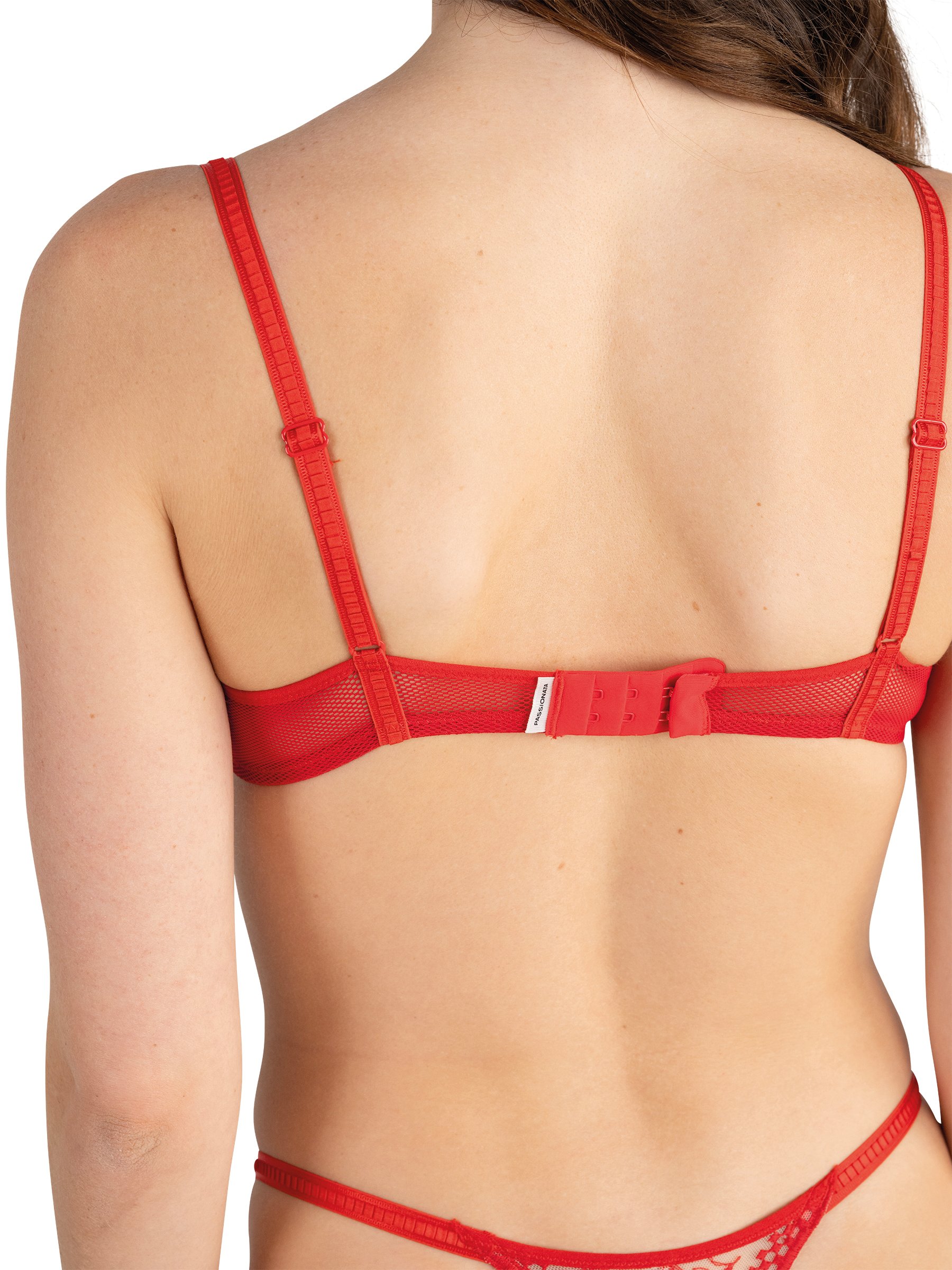 A Fleur De Toi demi-cup bra PASSIONATA Red