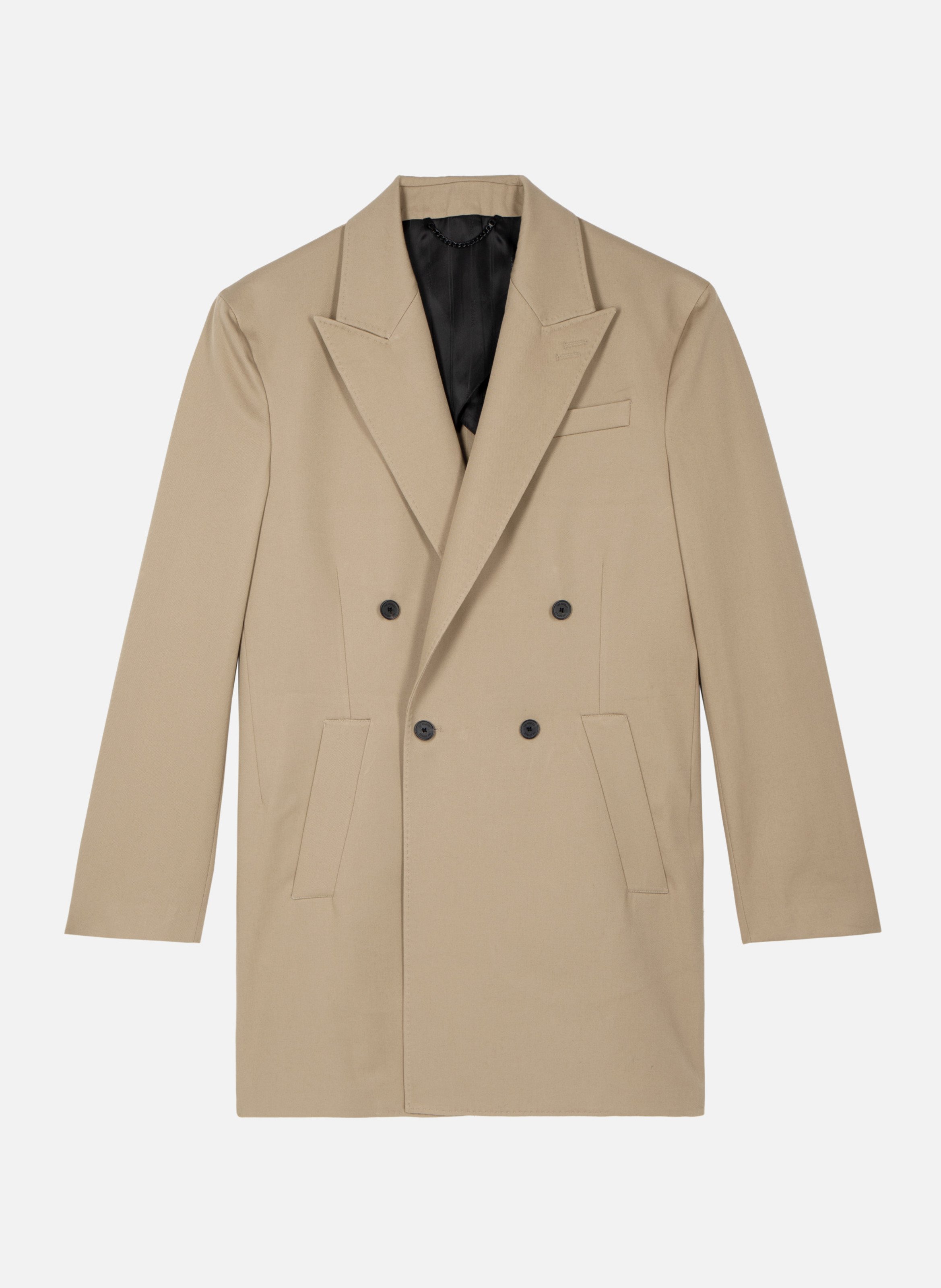 Long cross-over coat THE KOOPLES Beige