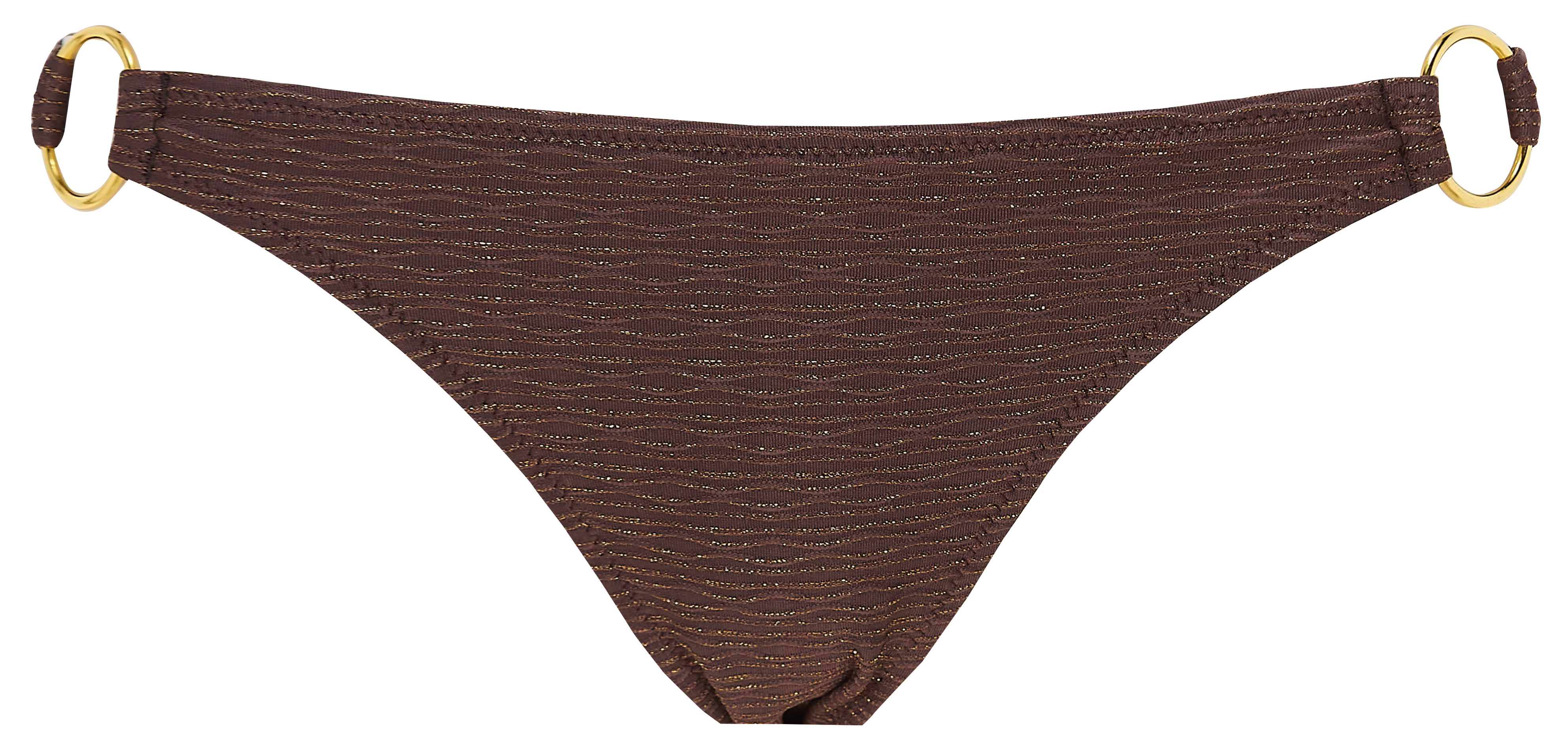 Plain textured bikini bottoms BANANA MOON