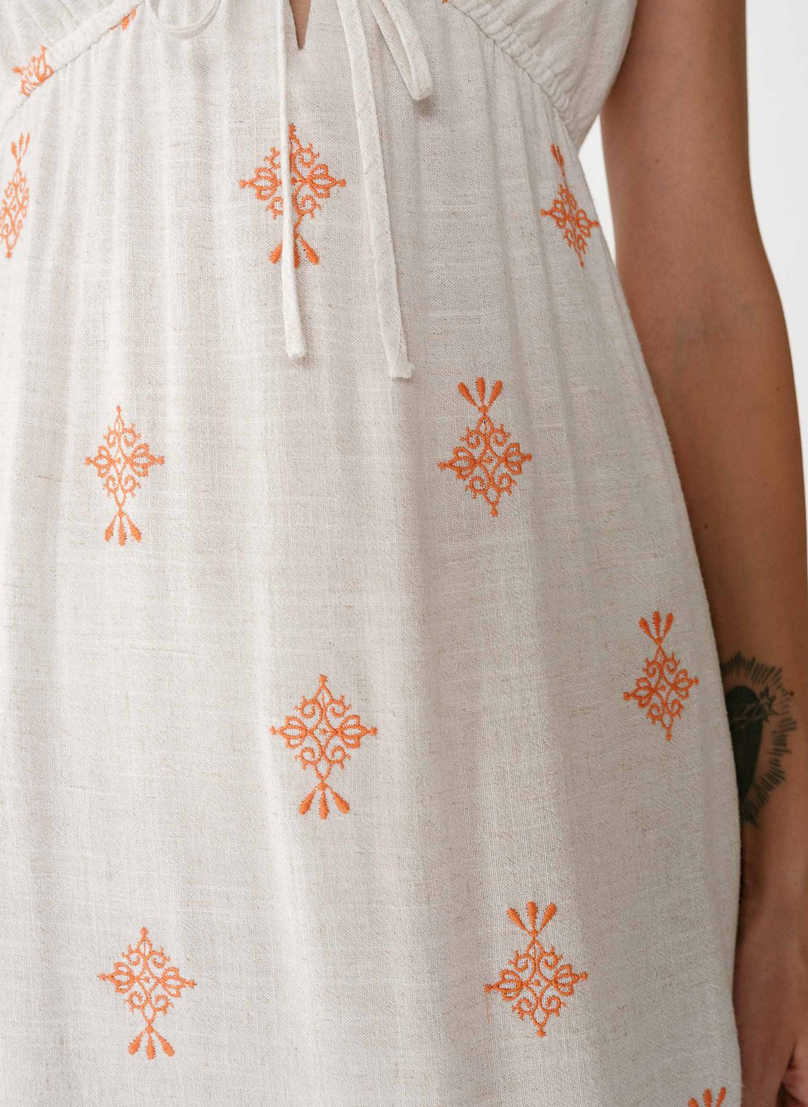 Robe longue décolleté V  GRACE ET MILA Orange