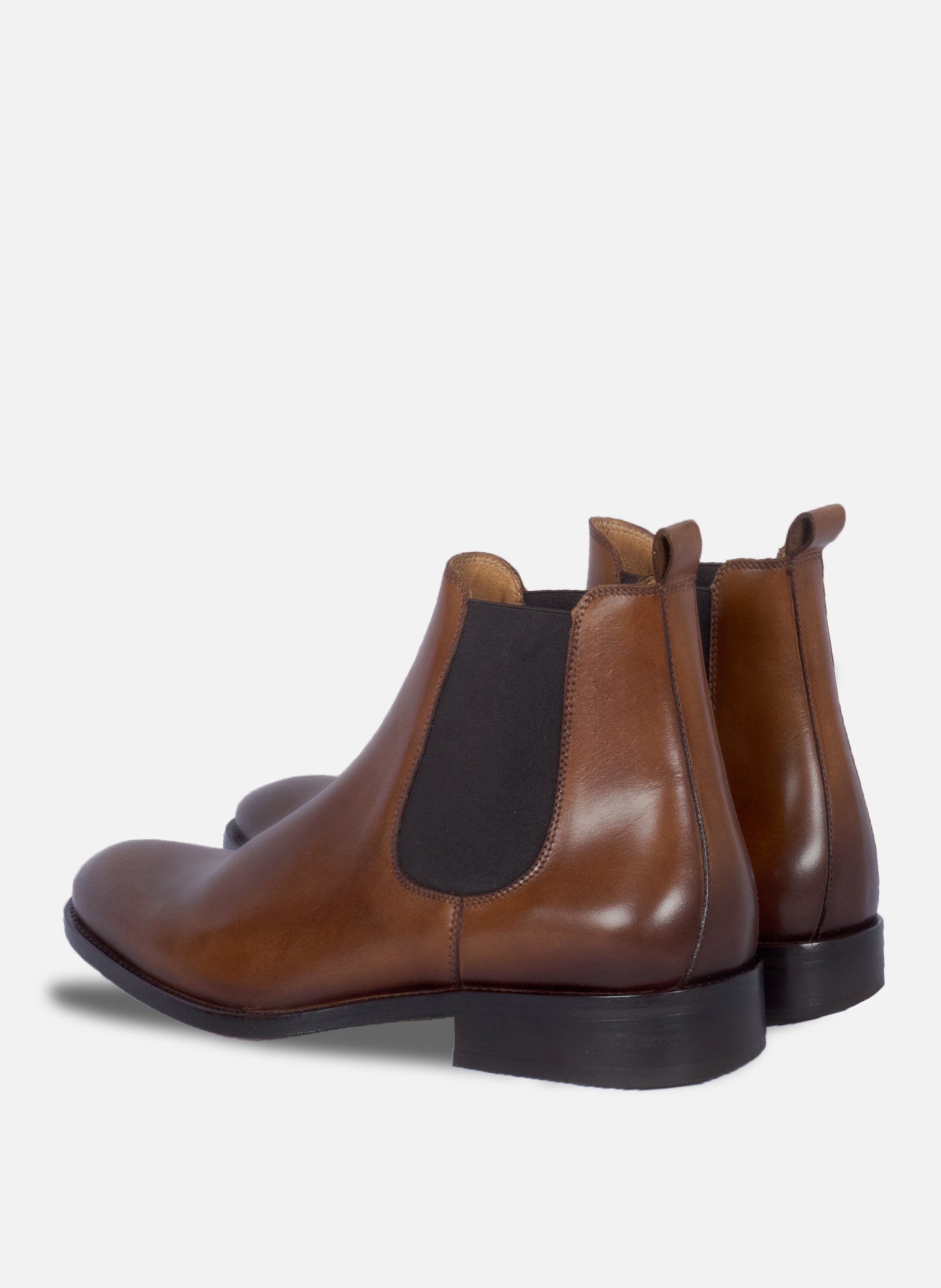 Chelsea boots martin leather cognac JULES & JENN Brown