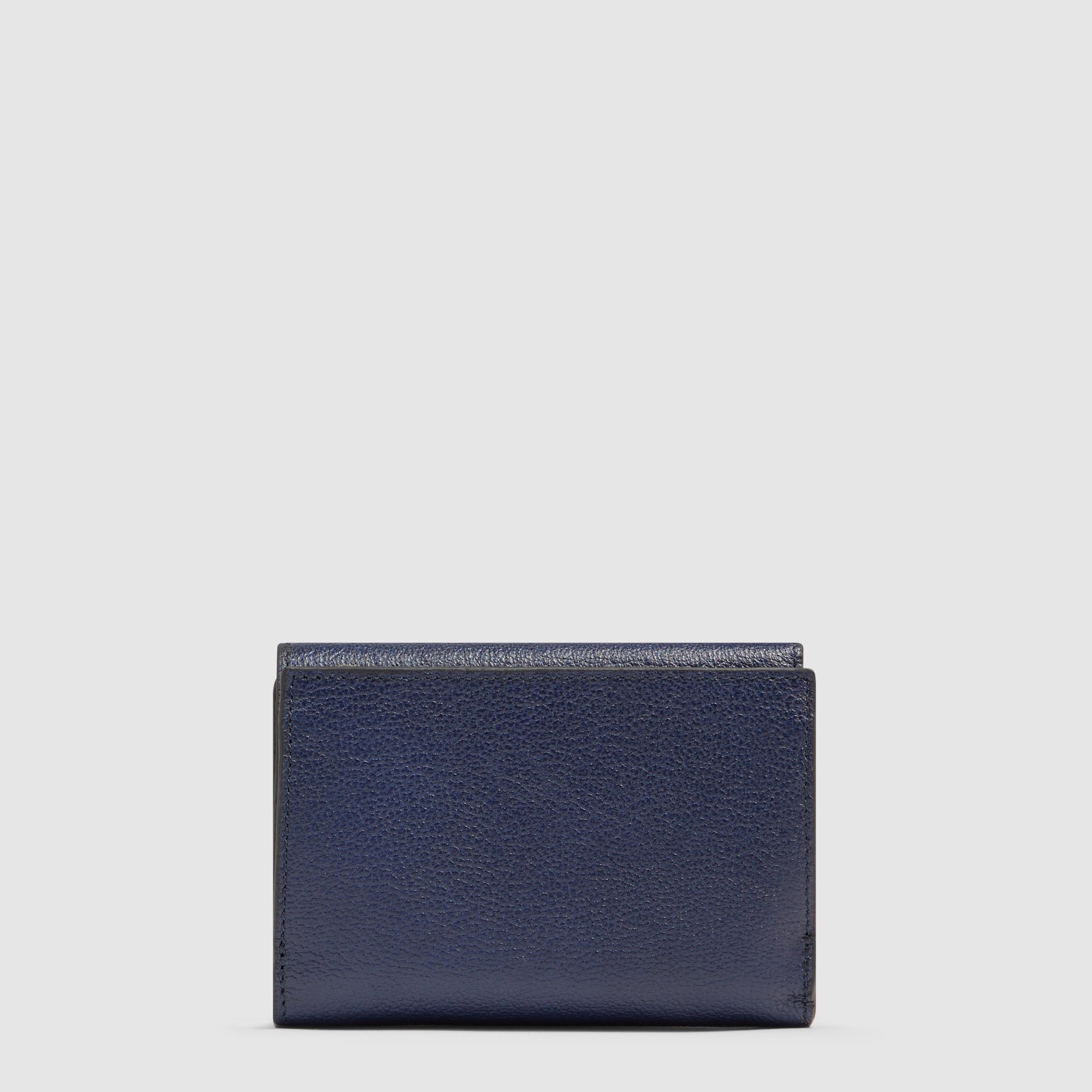 Women's three-fold wallet, small size PIQUADRO Blue
