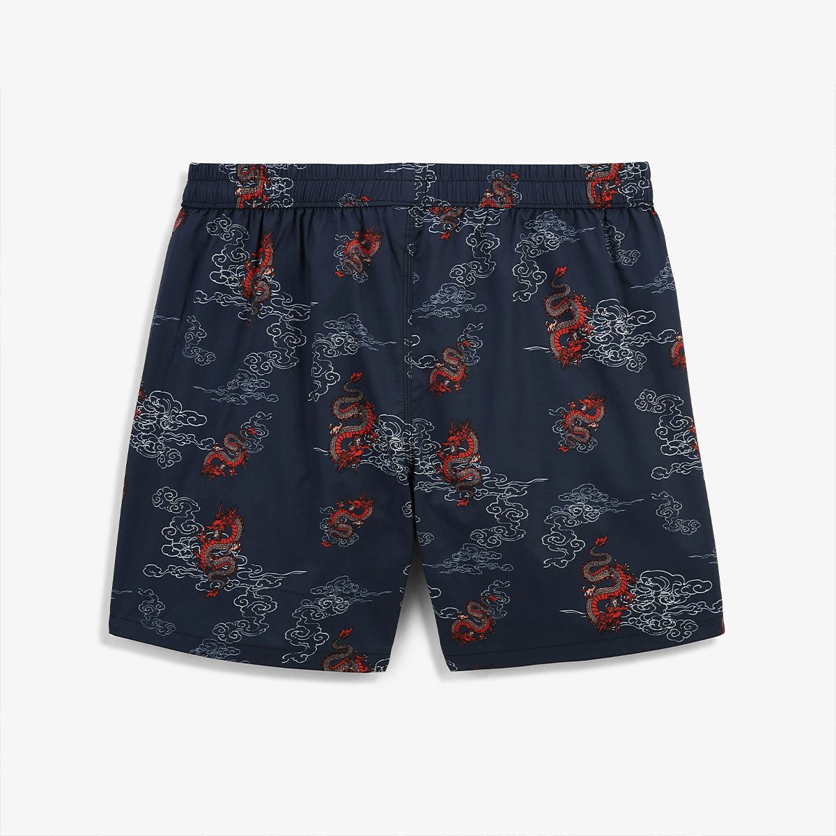 Dragon printed swim shorts SERGE BLANCO Blue