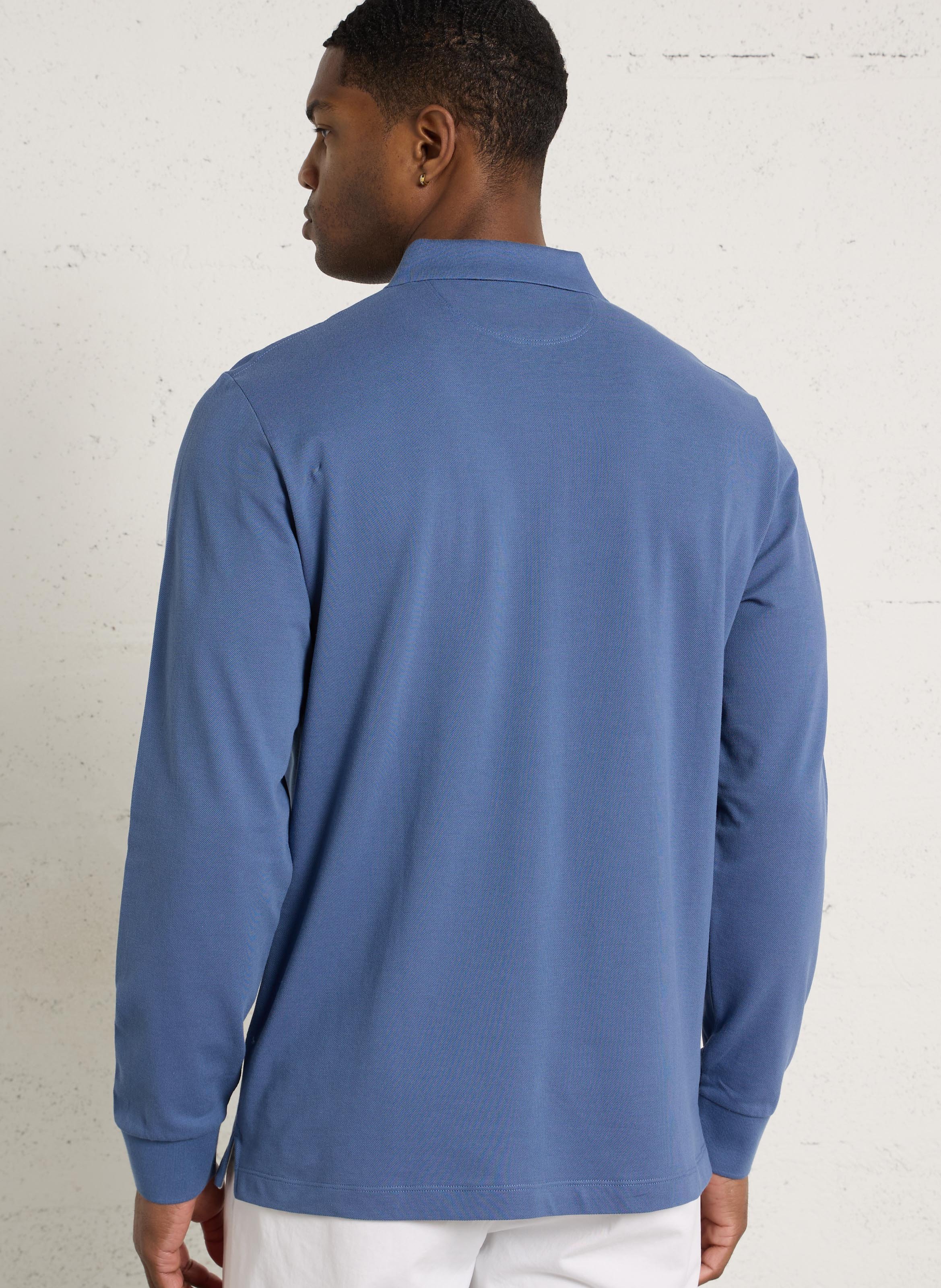 Cotton polo shirt HACKETT Blue