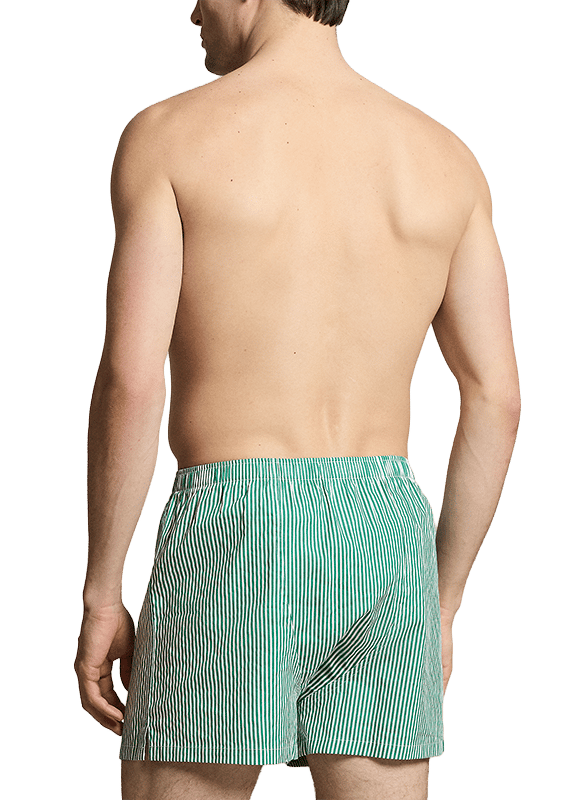 Gestreifte Boxershorts aus Baumwolle POLO RALPH LAUREN Grun