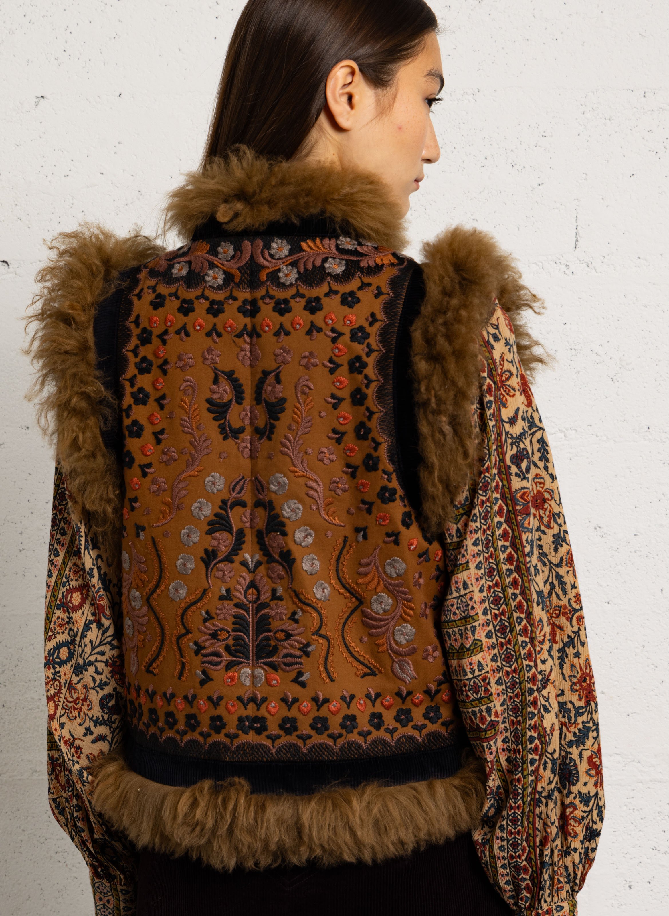 Bestickte Baumwolljacke | Braun ANTIK BATIK Damen