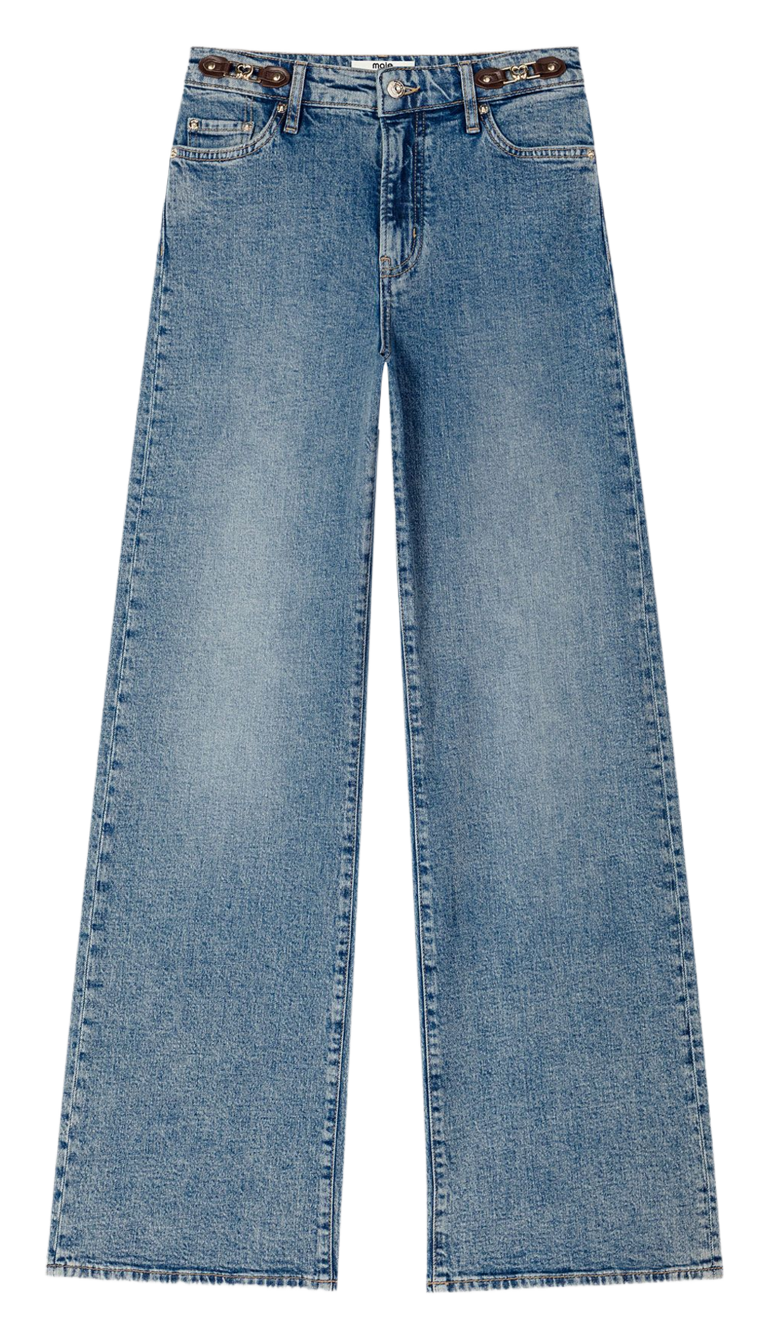 Rechte, katoenen jeans MAJE Blauw