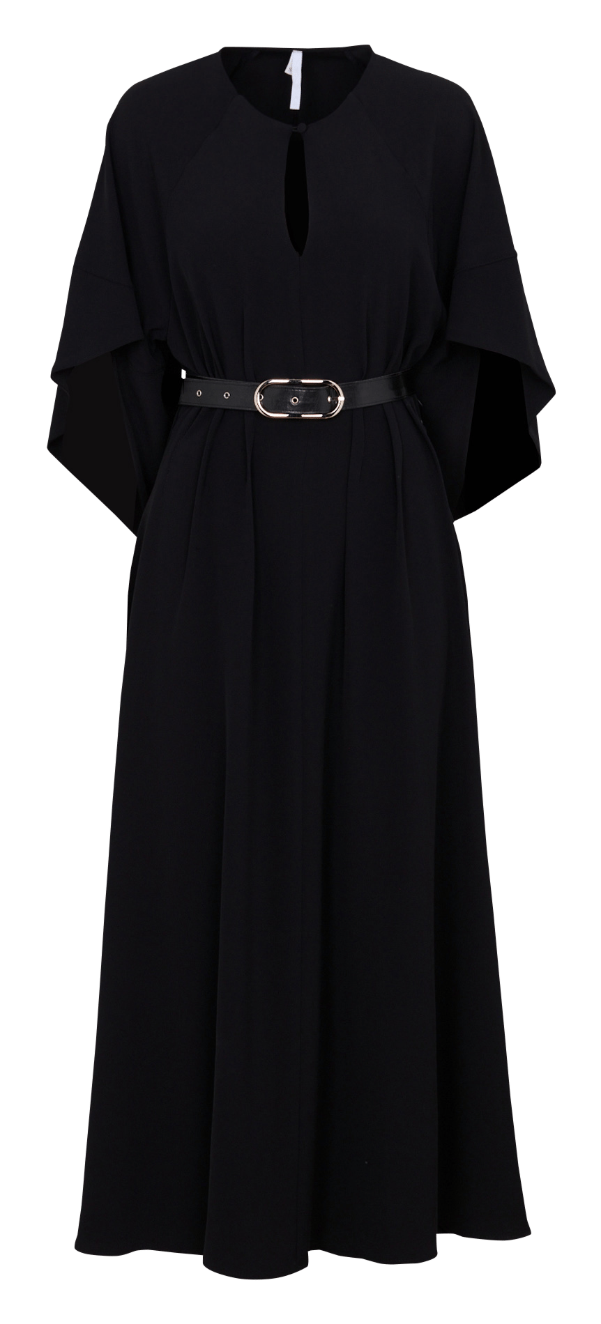 Robe longue cintrée avec ceinture IMPERIAL Noir