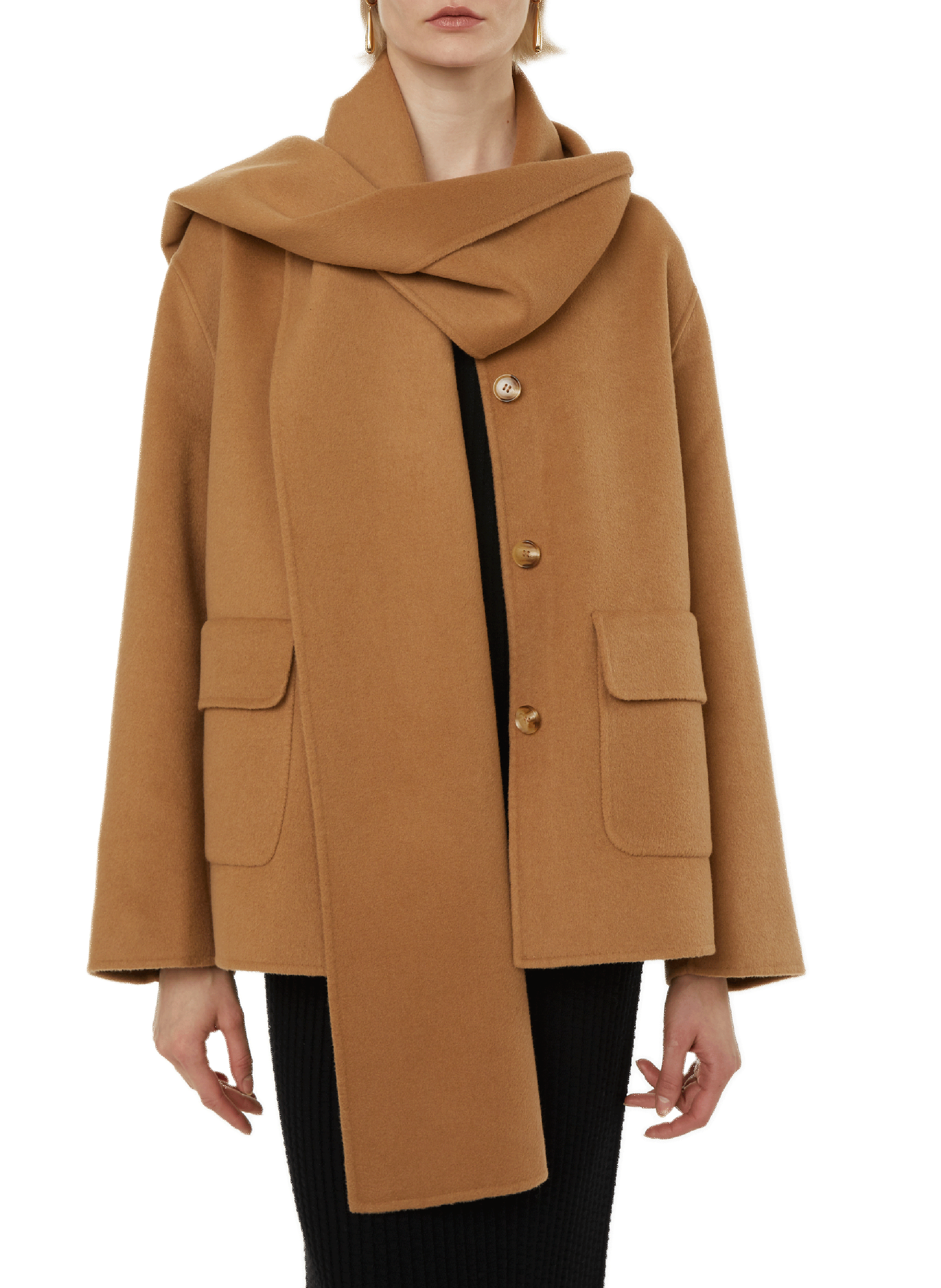 Sacha mixed wool coat SAISON 1865 Brown