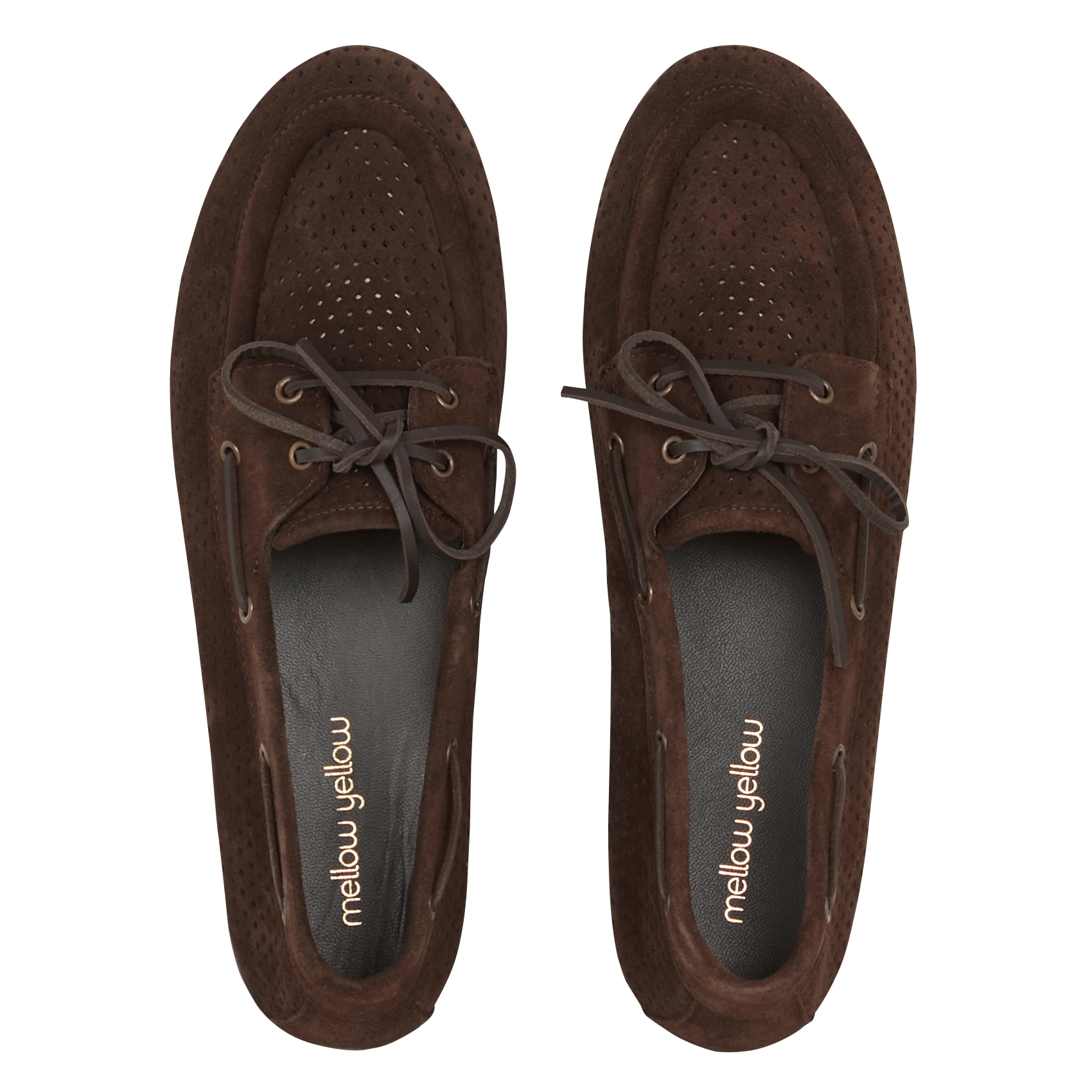 Chaussures bateau ajourées  MELLOW YELLOW Marron