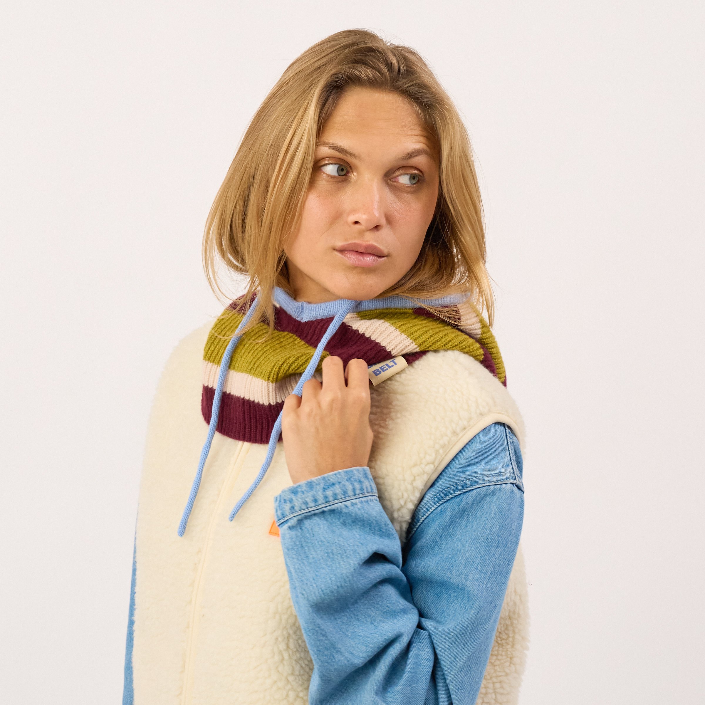 Wool balaclava BILLYBELT Green