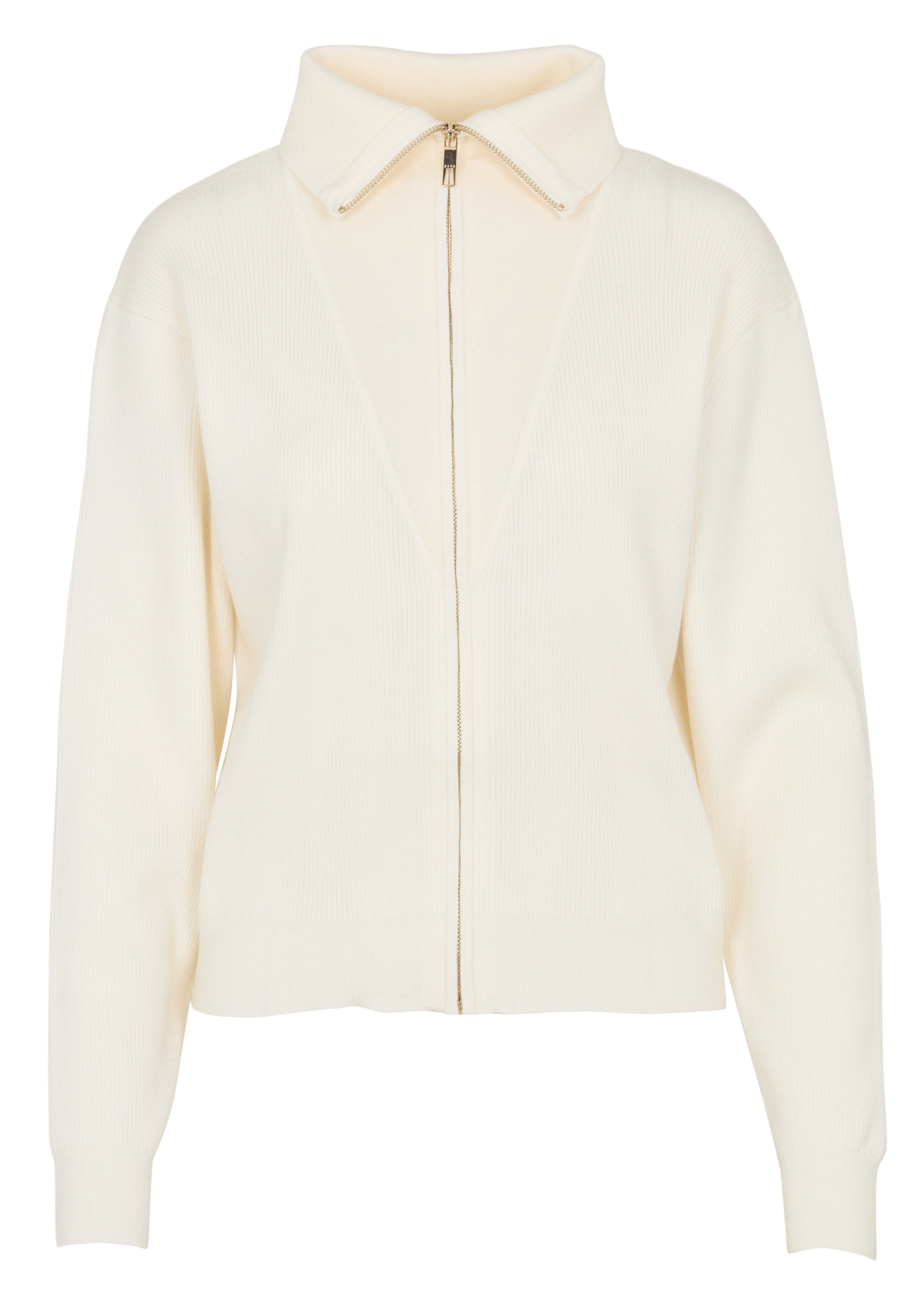 Gilet droit col montant zippé ZAPA Beige