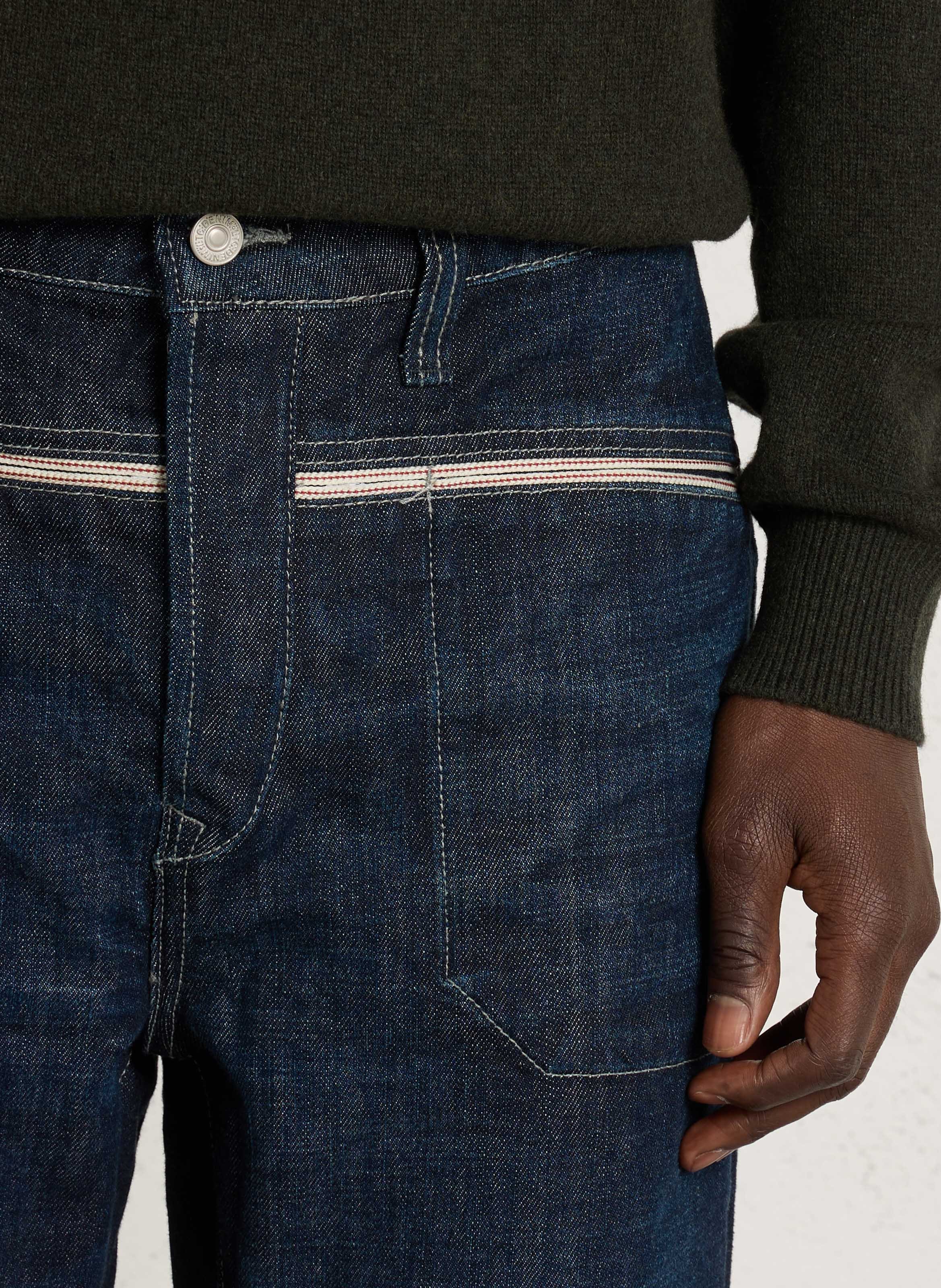 Straight Cut Jeans aus Baumwolle LE TEMPS DES CERISES Blau