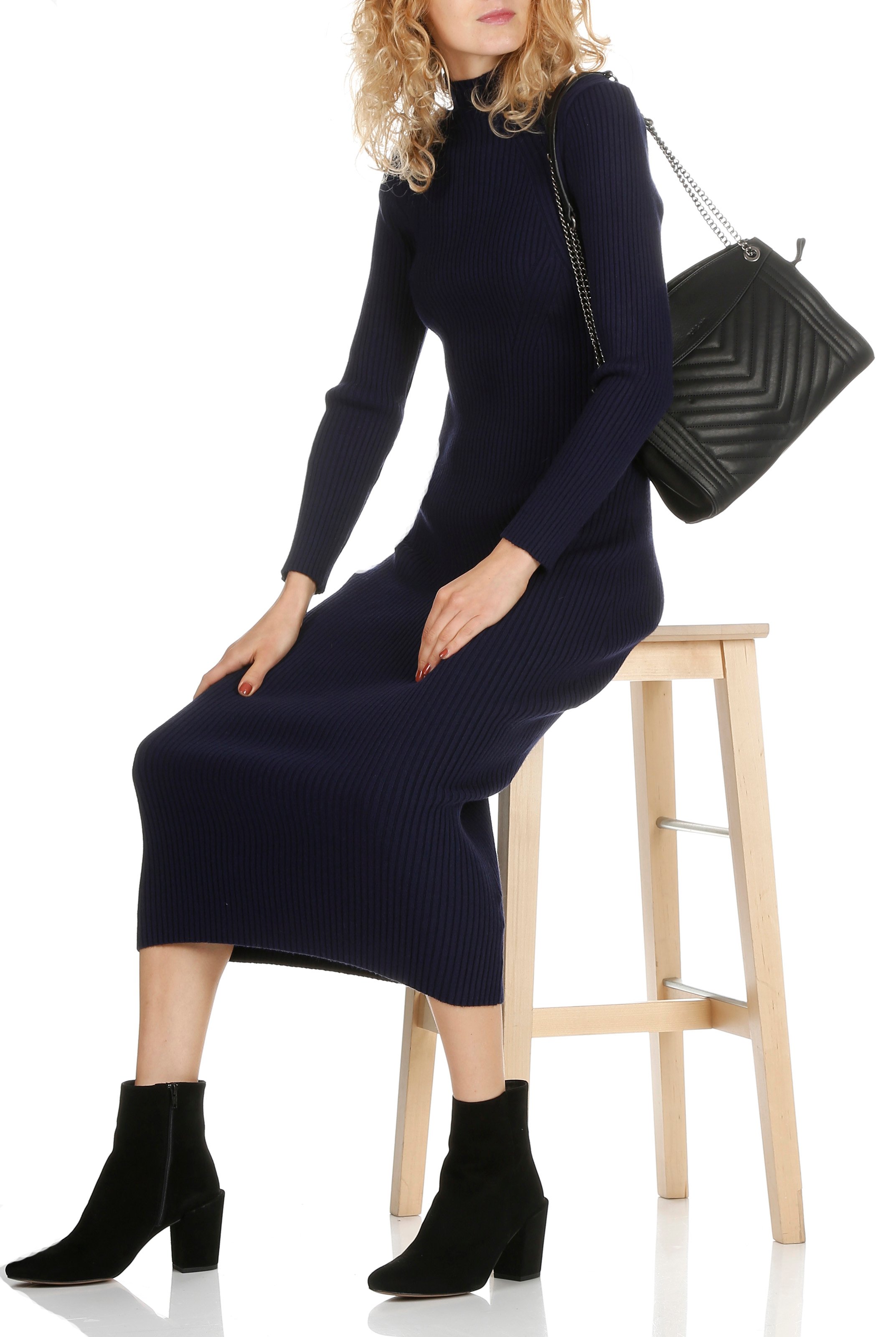 Sac matelassé en cuir NAT & NIN Noir