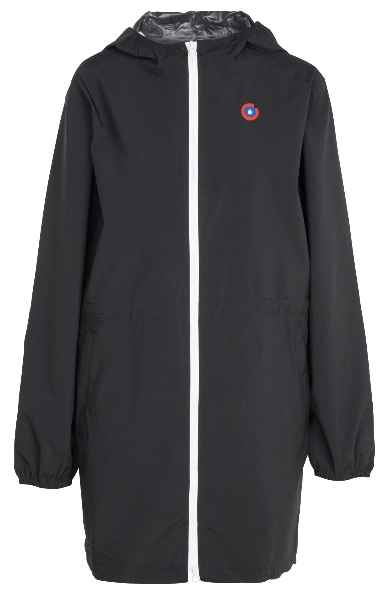 Imperméable long à capuche convertible  AMELOT Ombre