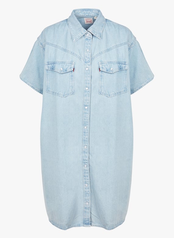 Robe chemise en denim Elowen western dress Jean brut Levi's