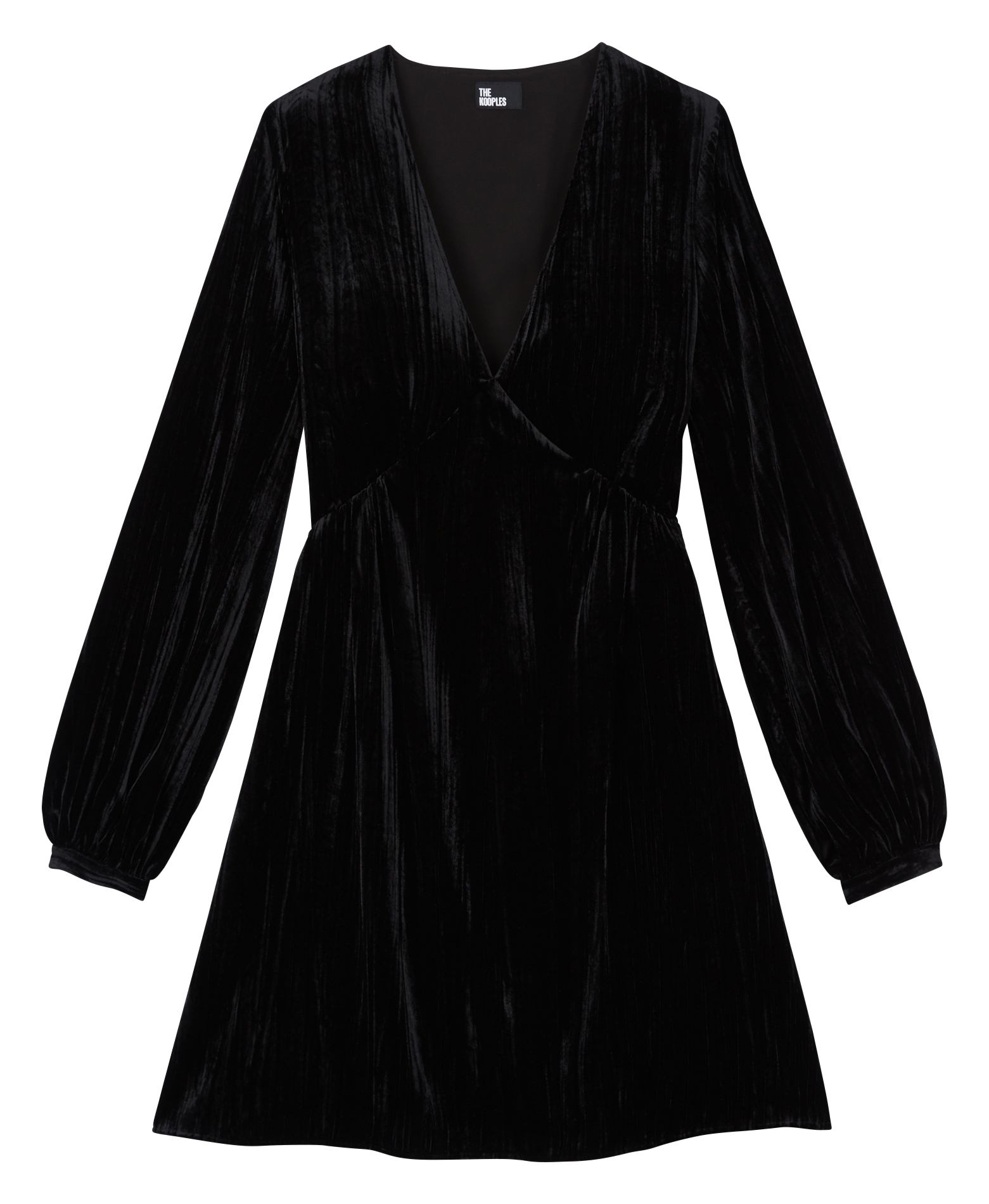 Short velvet dress THE KOOPLES Black