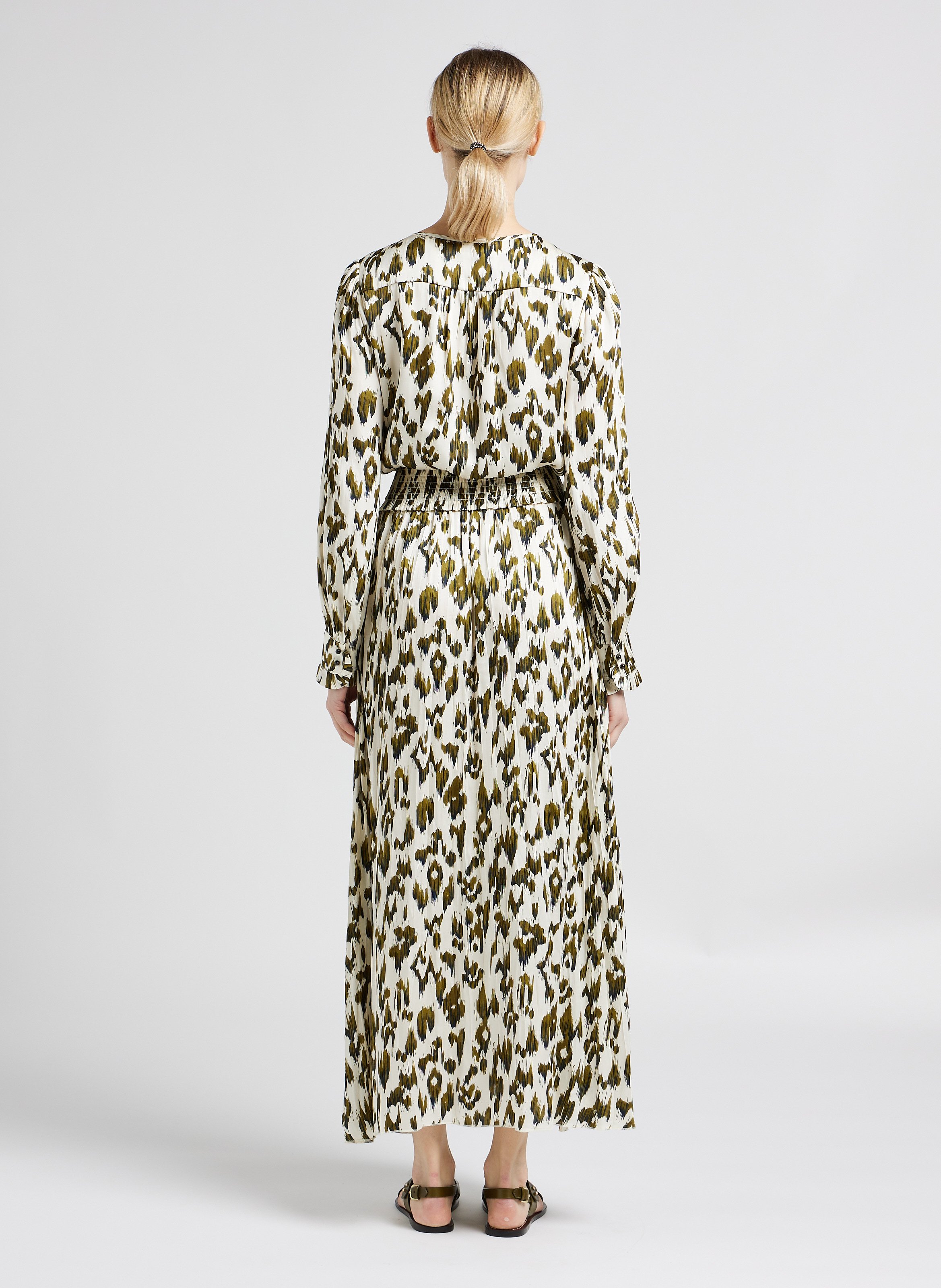 Robe longue col tunisien imprimée  SCOTCH AND SODA Multicolore