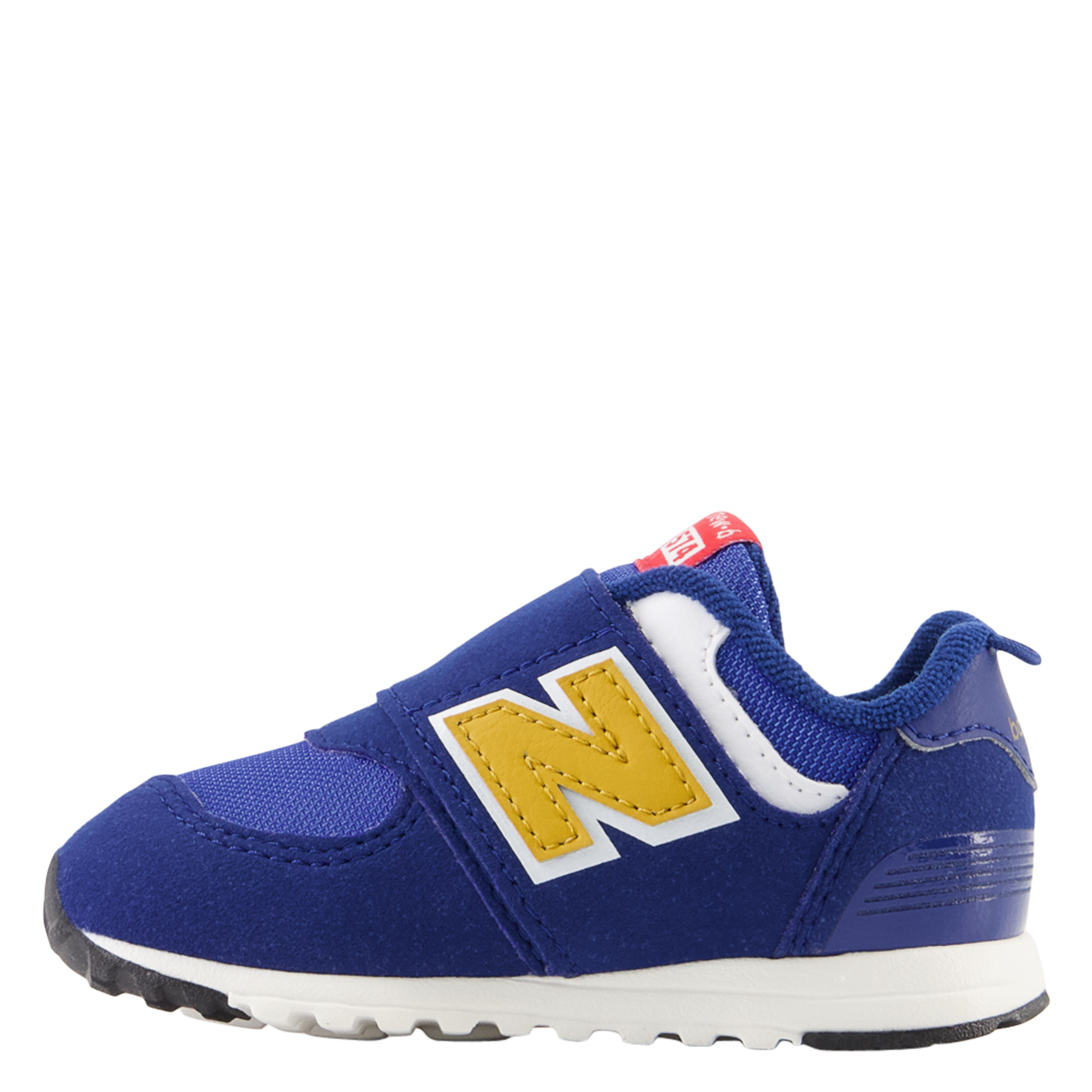 Baskets basses bi-matière à scratchs NEW BALANCE Bleu