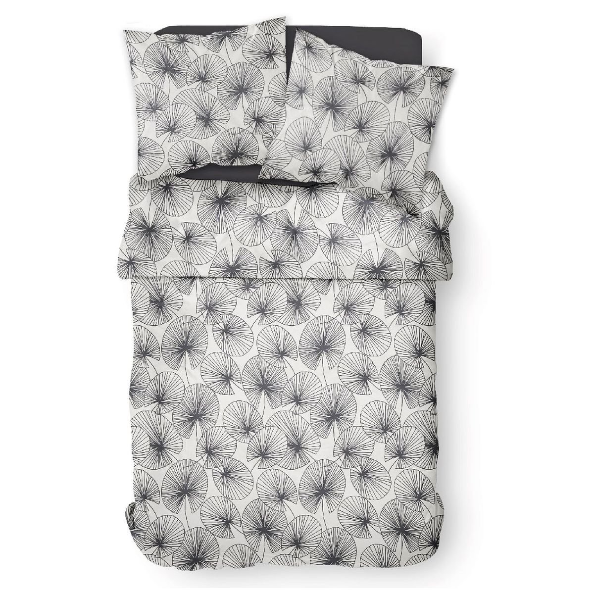 Printed cotton bed set TODAY LINGE DE MAISON White