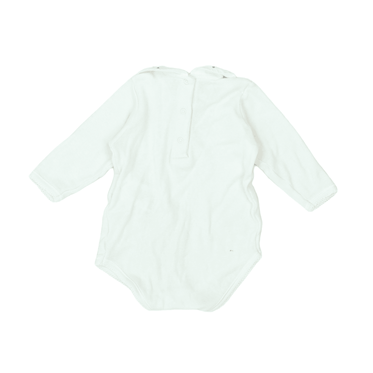 White Baby Bodysuit - 3 months BONPOINT - Seconde Main White