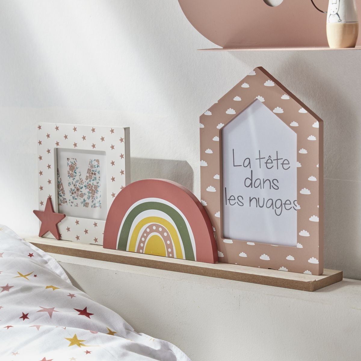 Cadre photo à poser en mdf FACTORY Rose