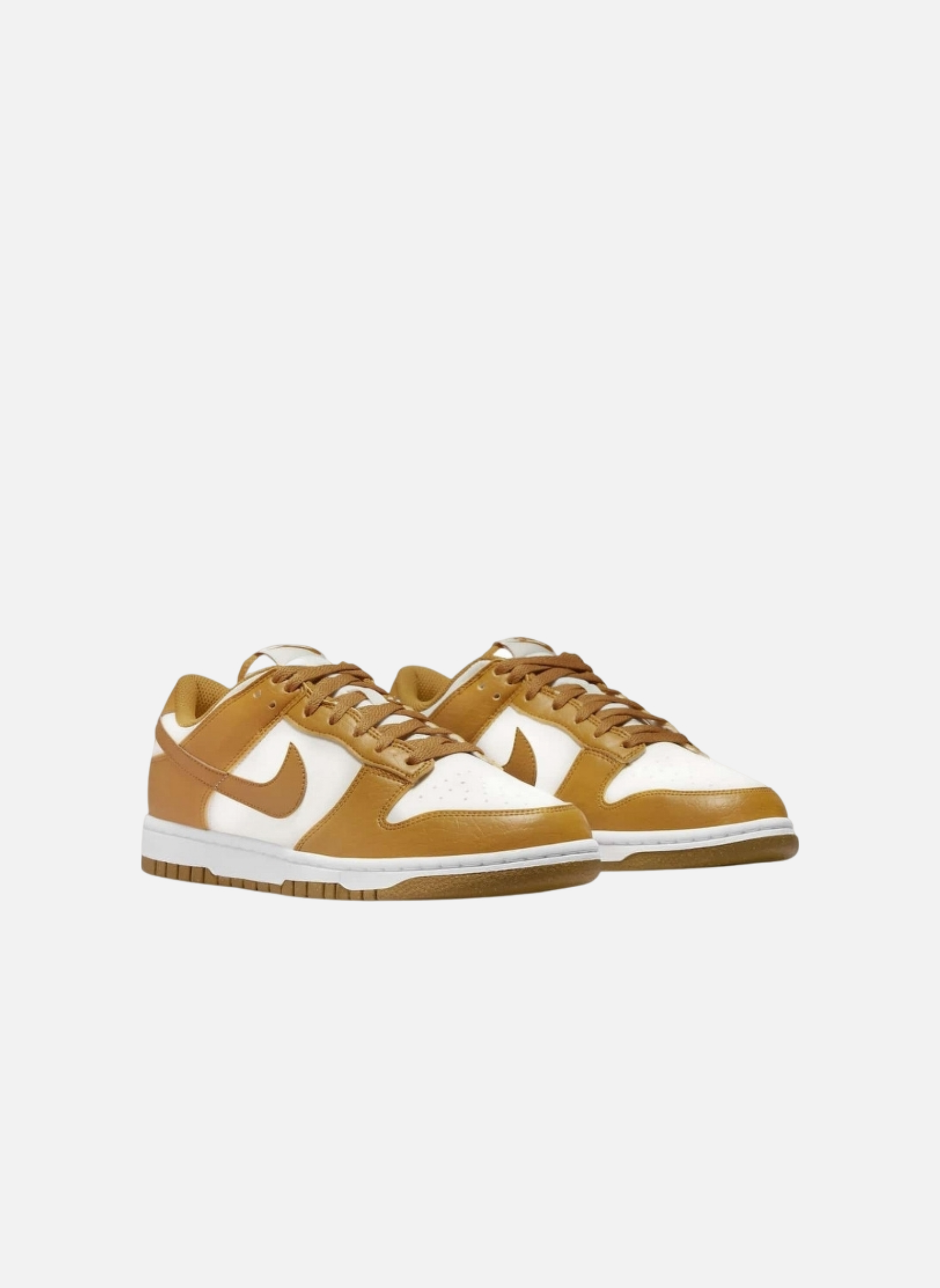 Leather low-top sneakers NIKE Brown