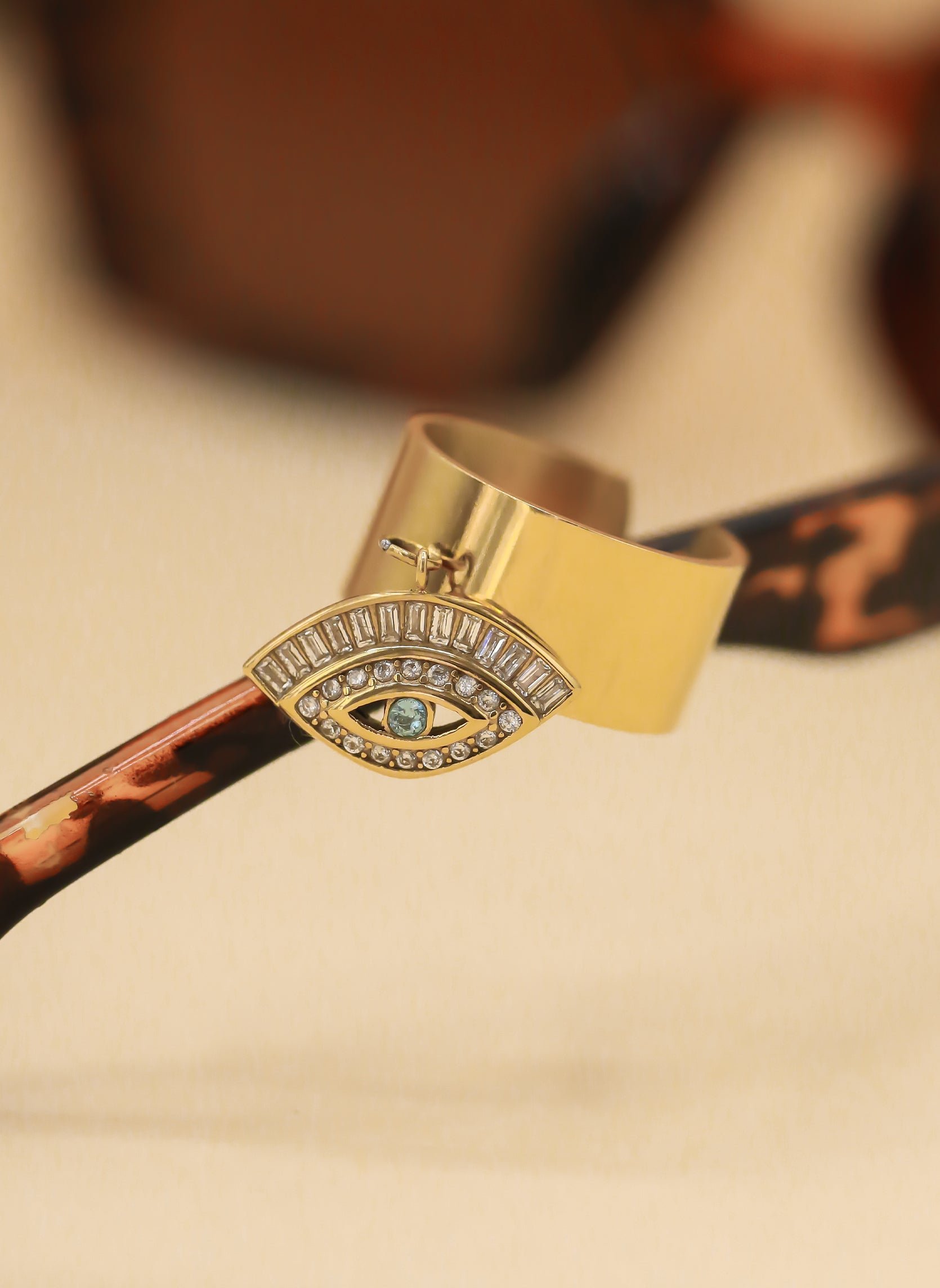 Wide ring AEC Paris Golden