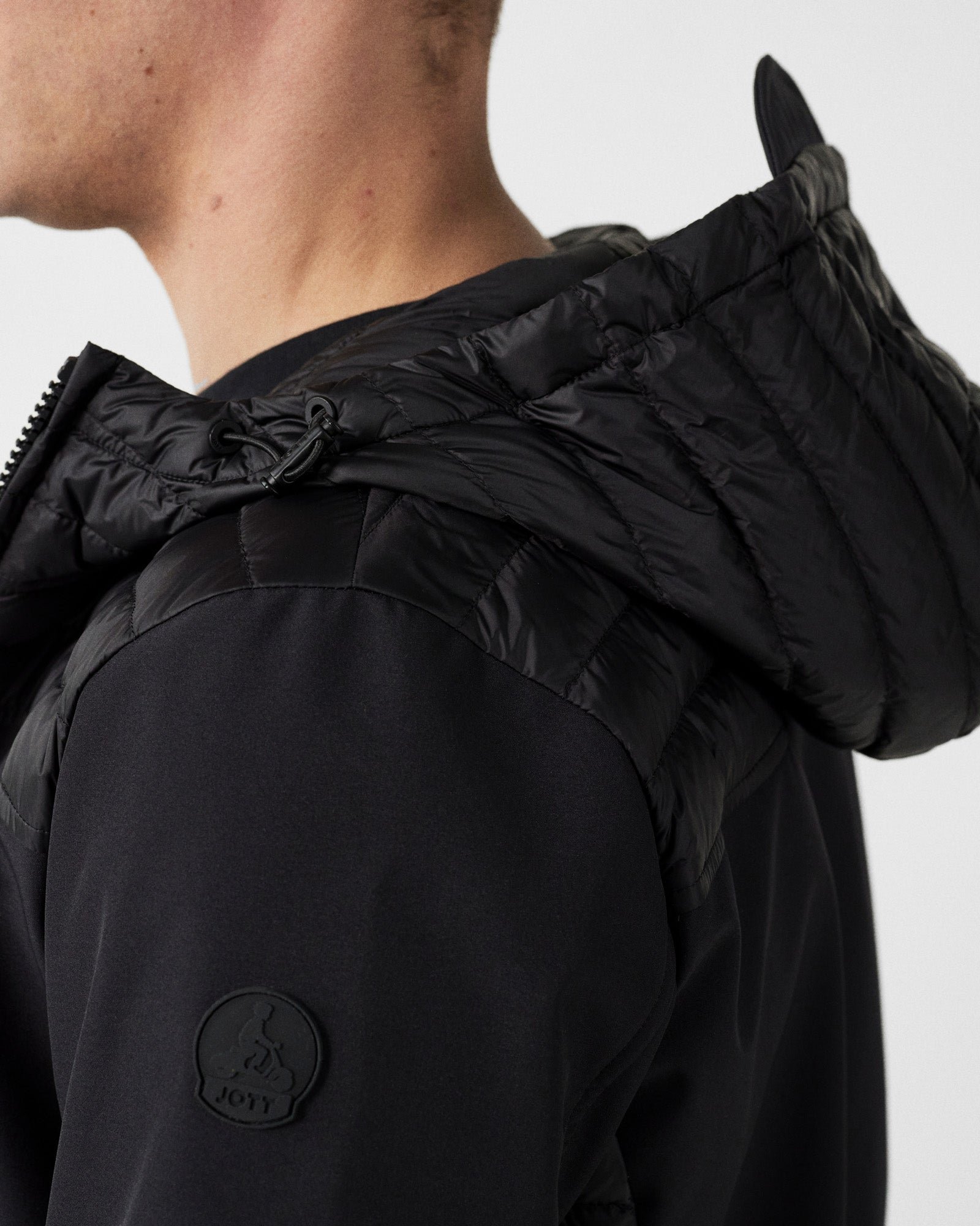 Softshell bi-material paco 2.0 down jacket JOTT Black