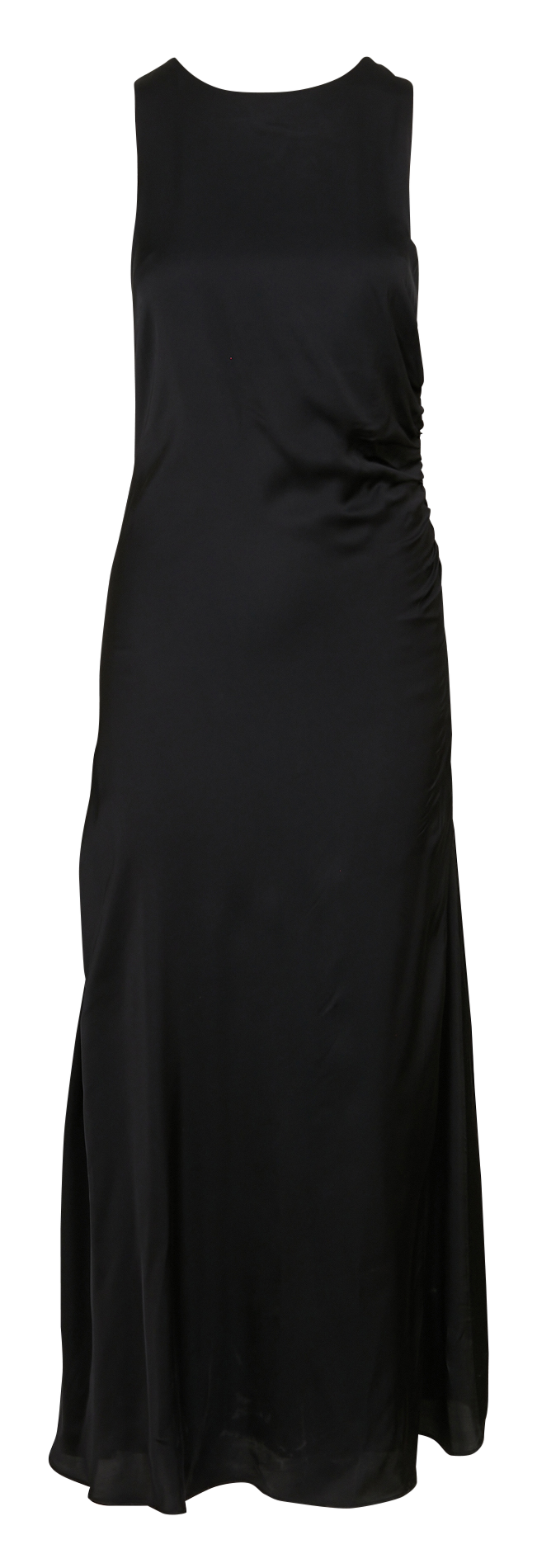 Robe longue col rond satinée IKKS Noir
