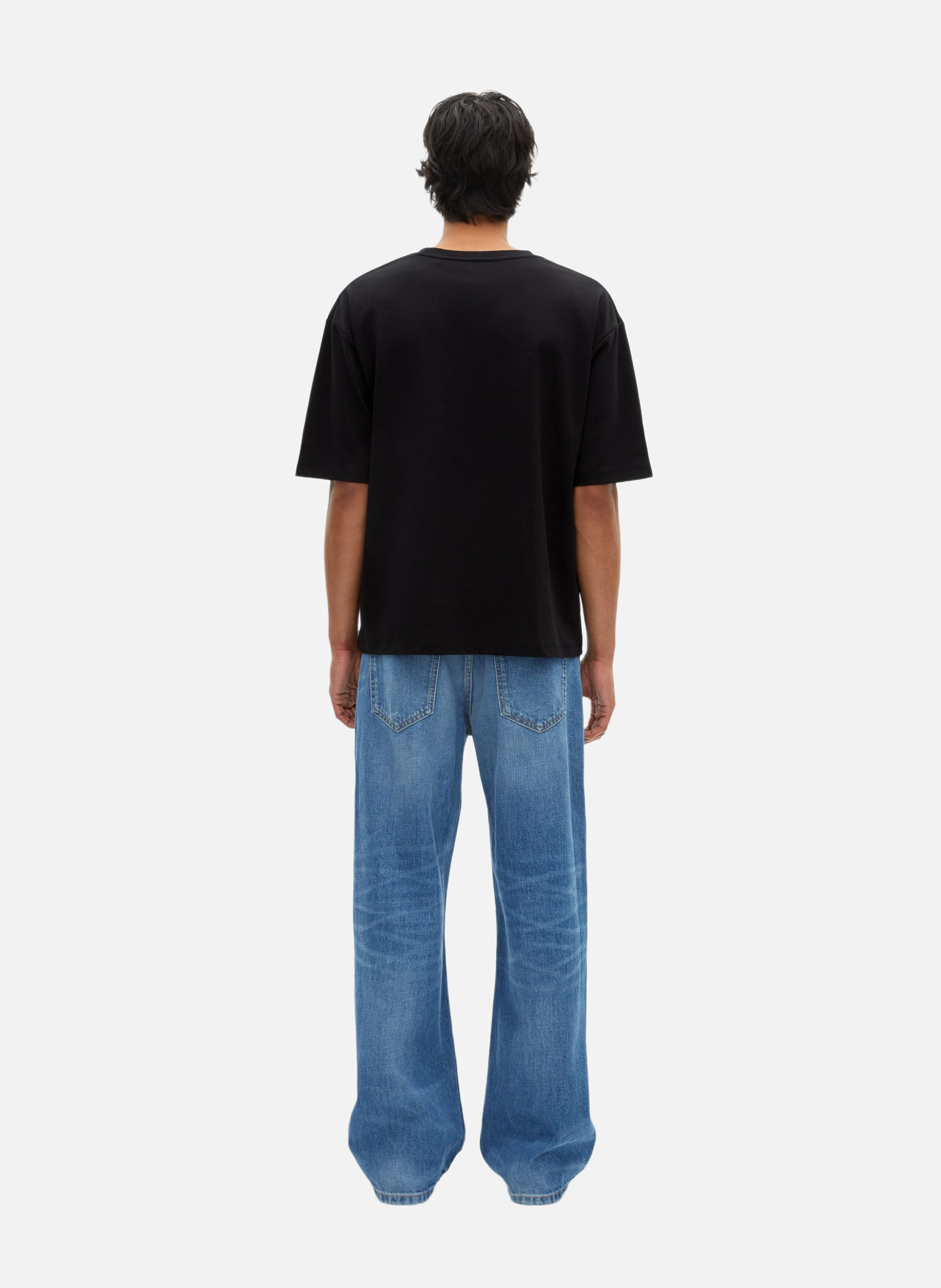 T-shirt large uni THE KOOPLES Noir