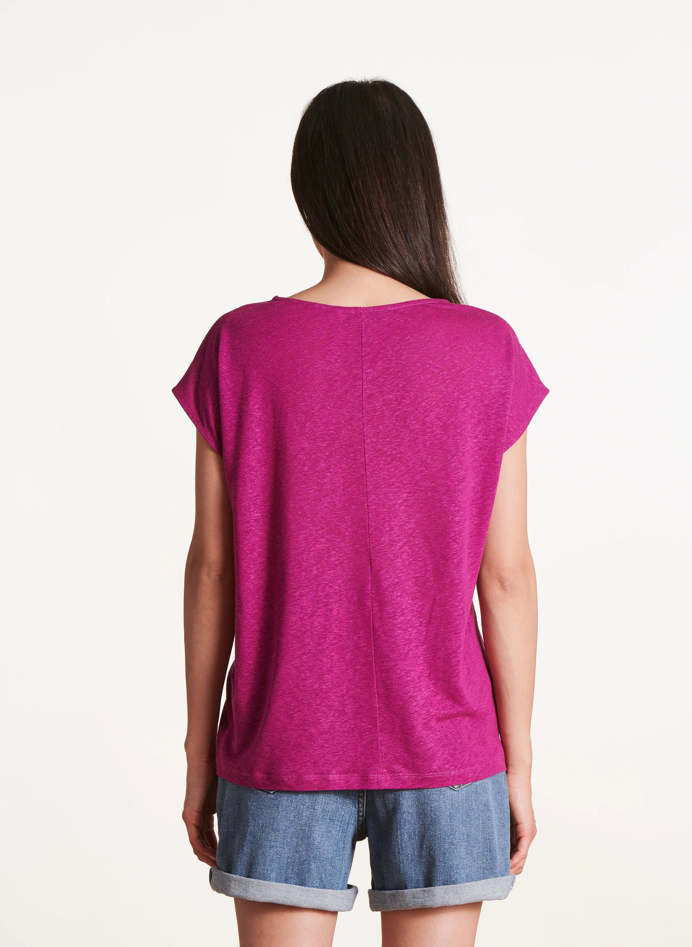 Round-neck oversized T-shirt LA FEE MARABOUTEE Pink