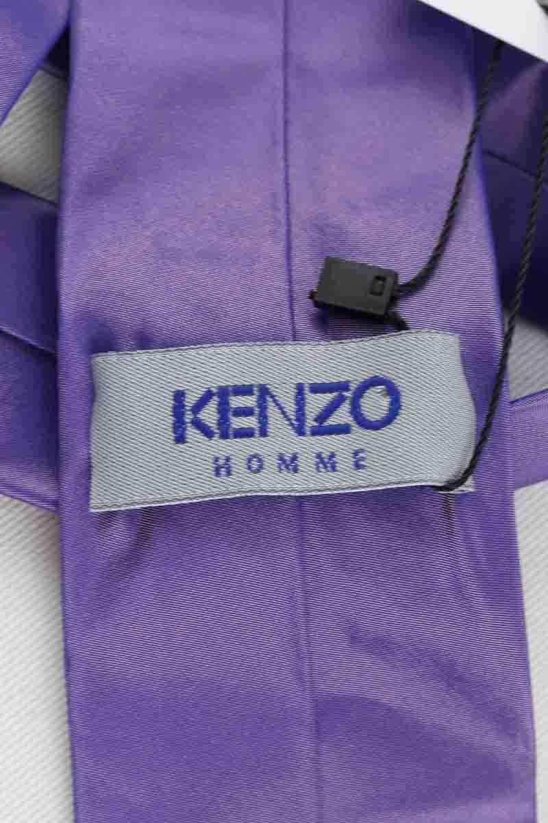 Navelli silk tie KENZO - SECONDE MAIN Purple