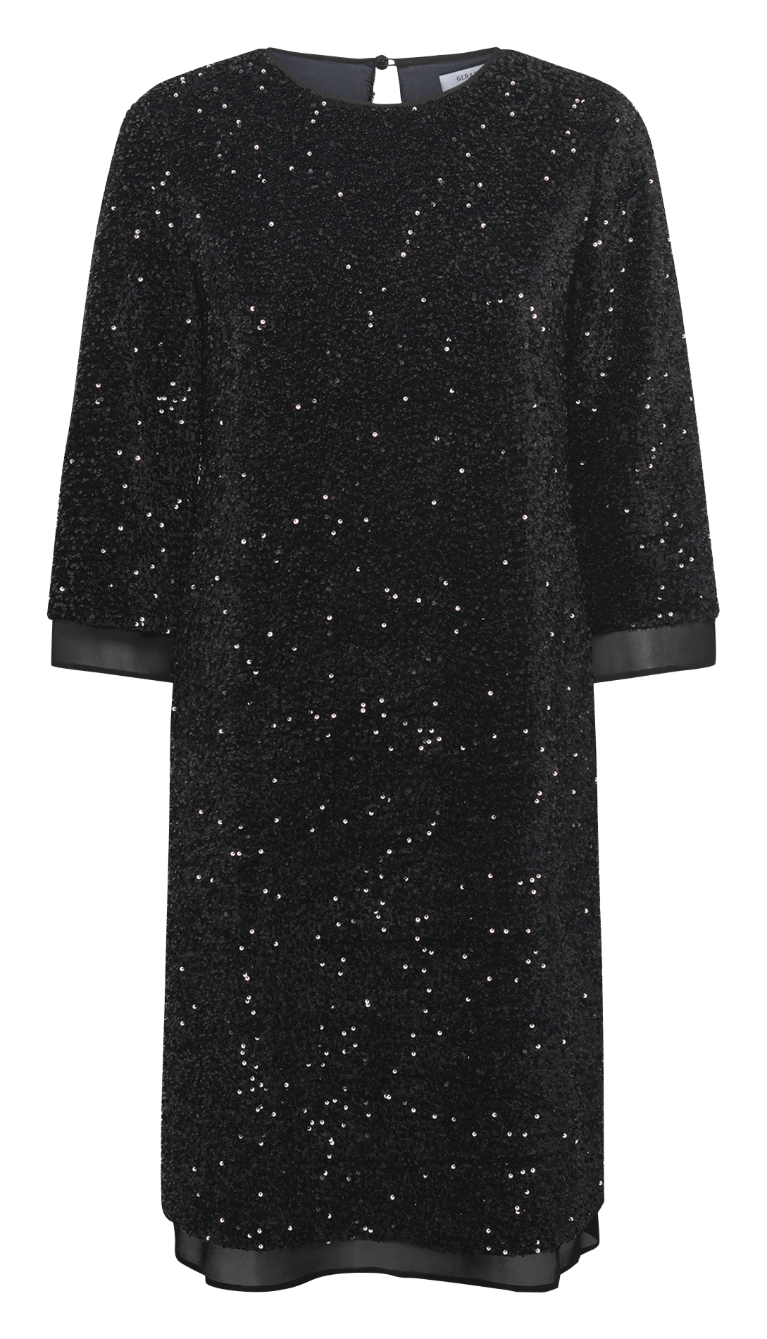 Robe midi à sequins col rond GERARD DAREL Noir