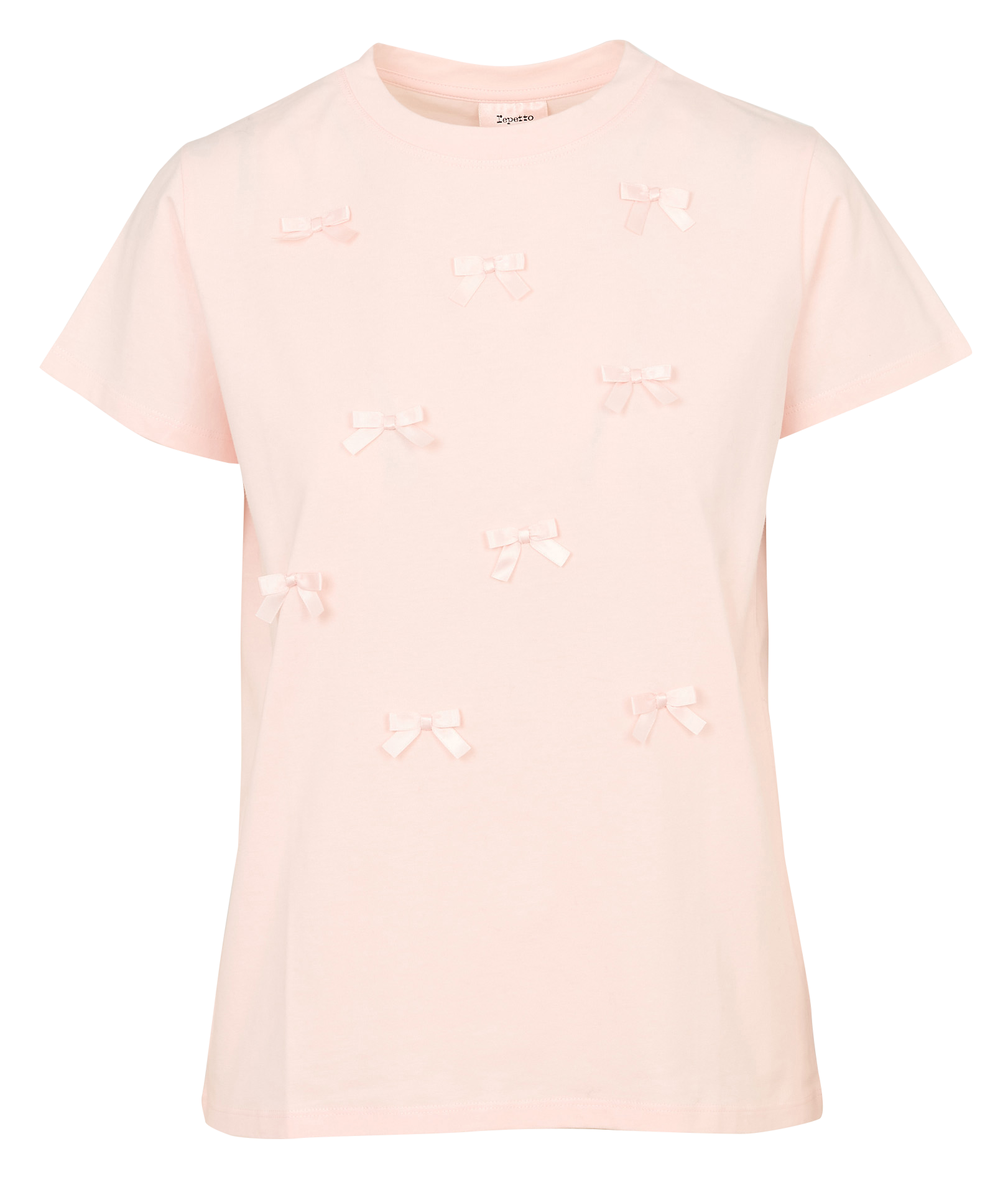 Round-neck organic cotton T-shirt REPETTO Pink