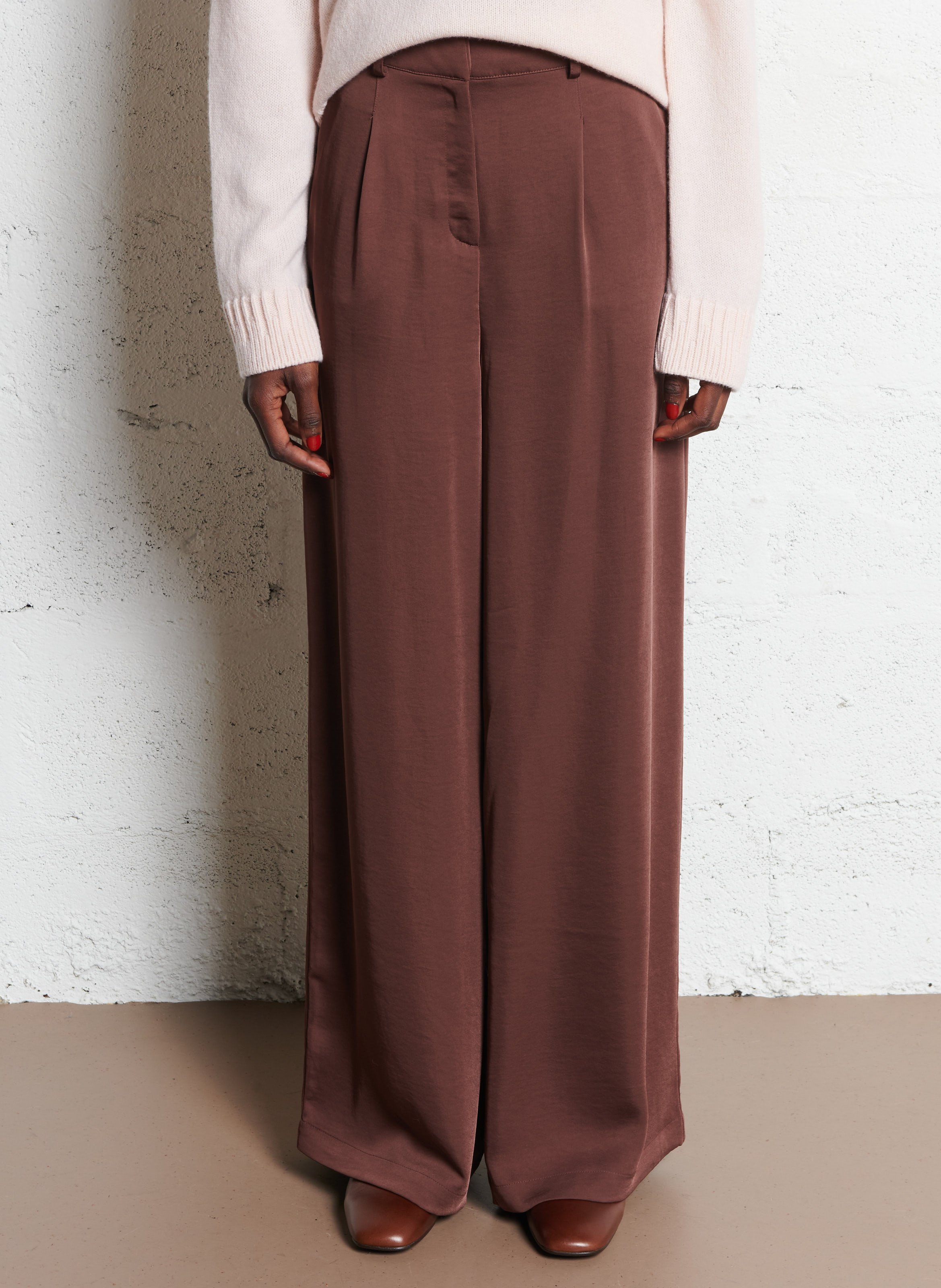 Wide trousers MAISON 123 Brown