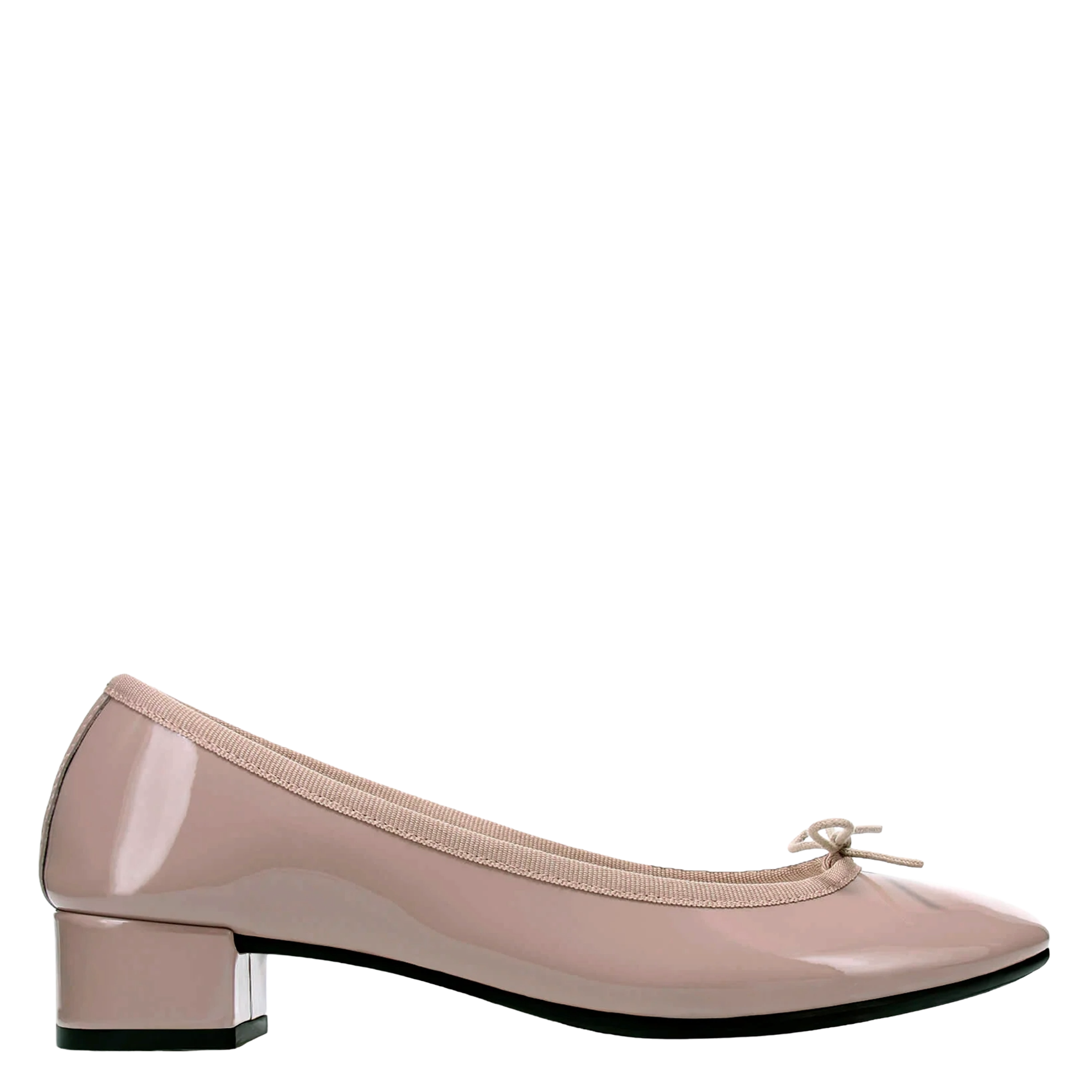 Ballerines en cuir vernis REPETTO Beige
