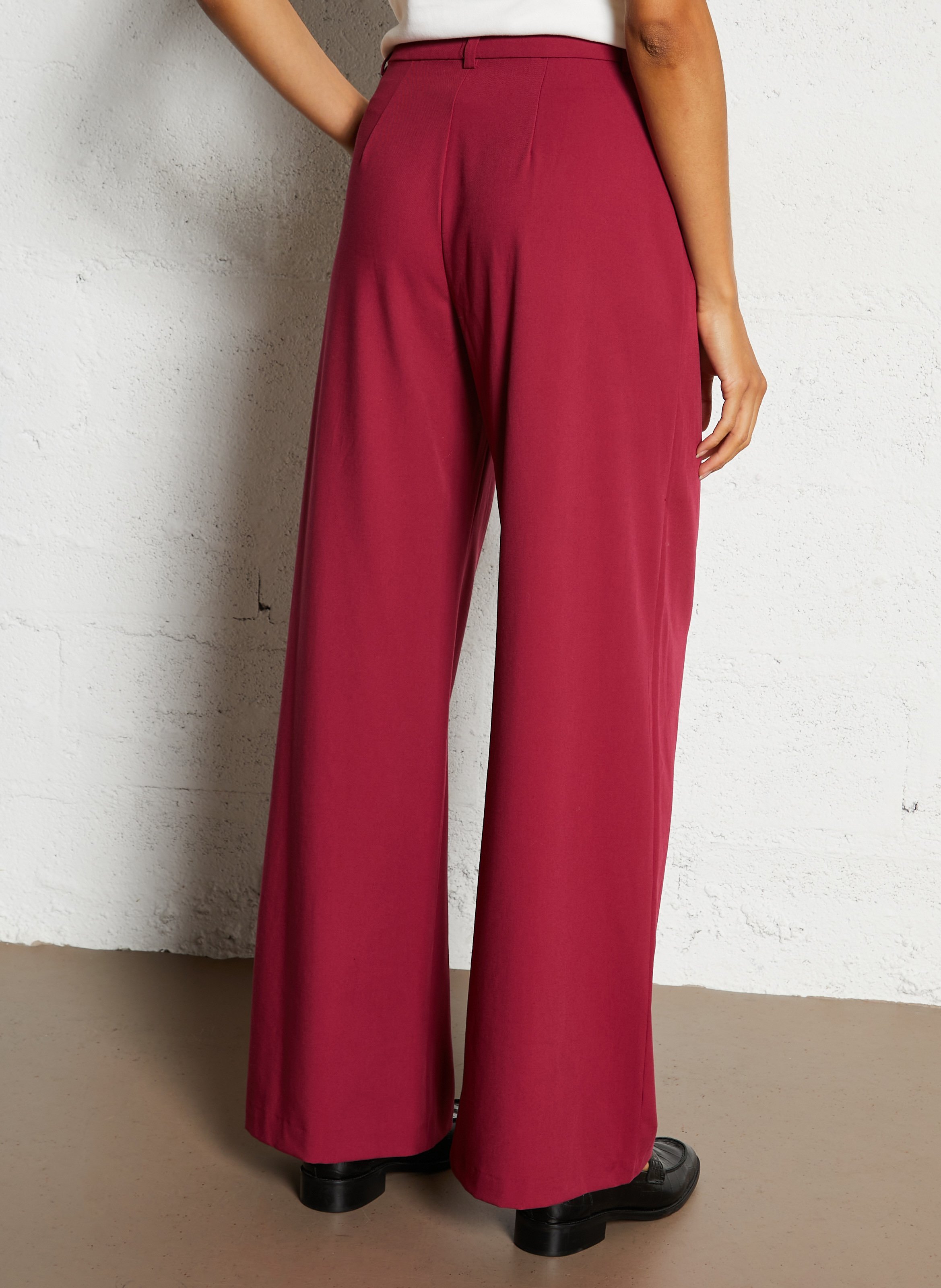 Pantalon tailleur large  I CODE Rose