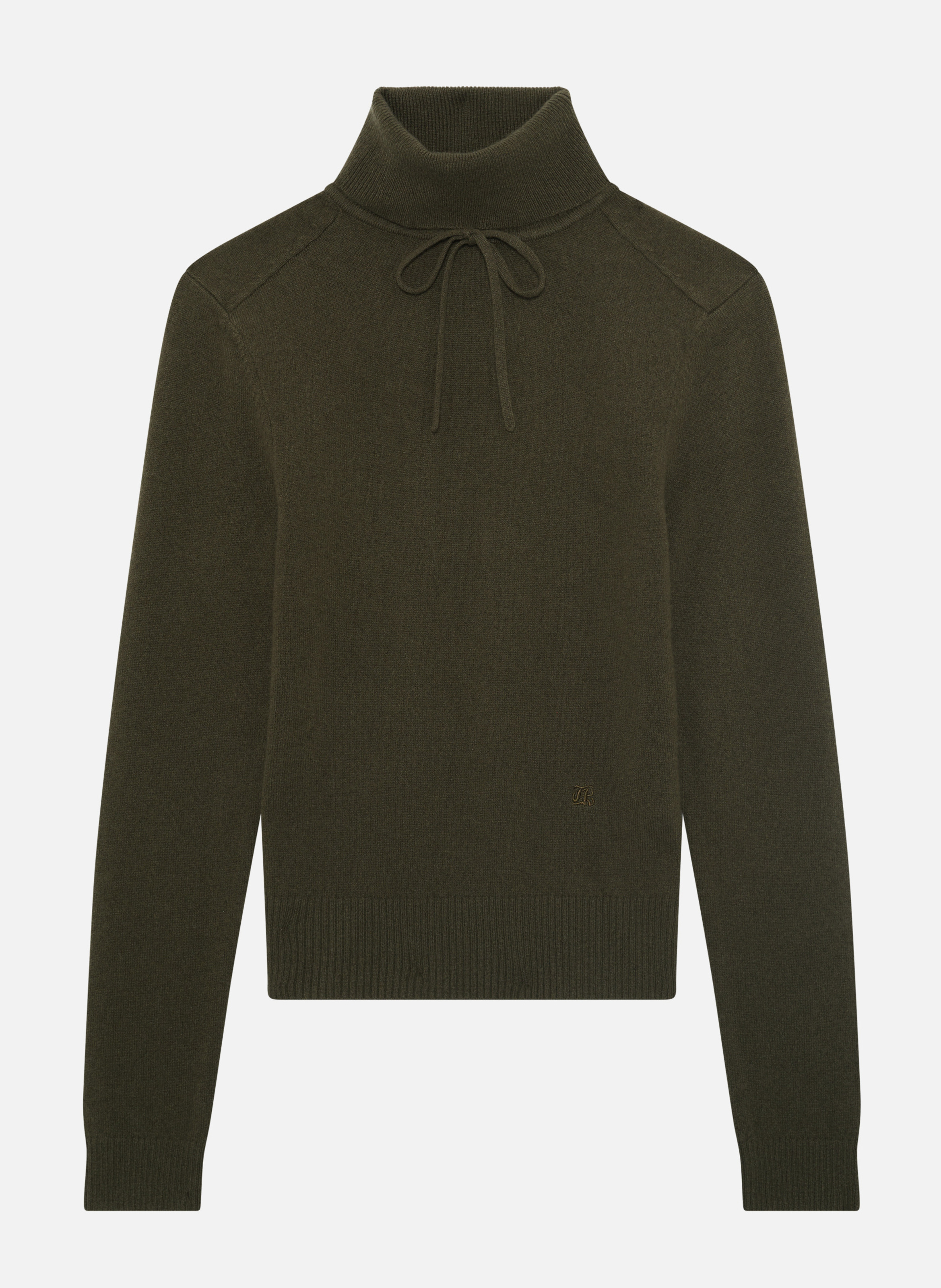 Cashmere polo neck sweater THE KOOPLES Green