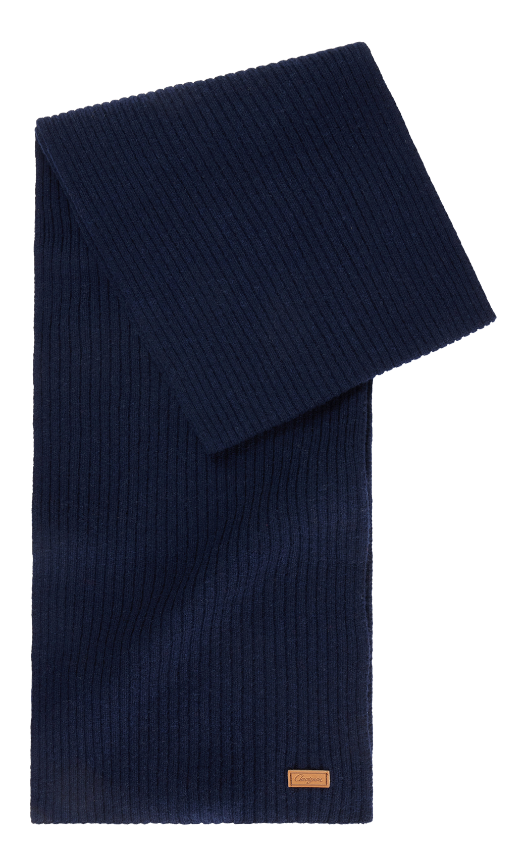 Echarpe unie en laine mélangée CHEVIGNON Bleu