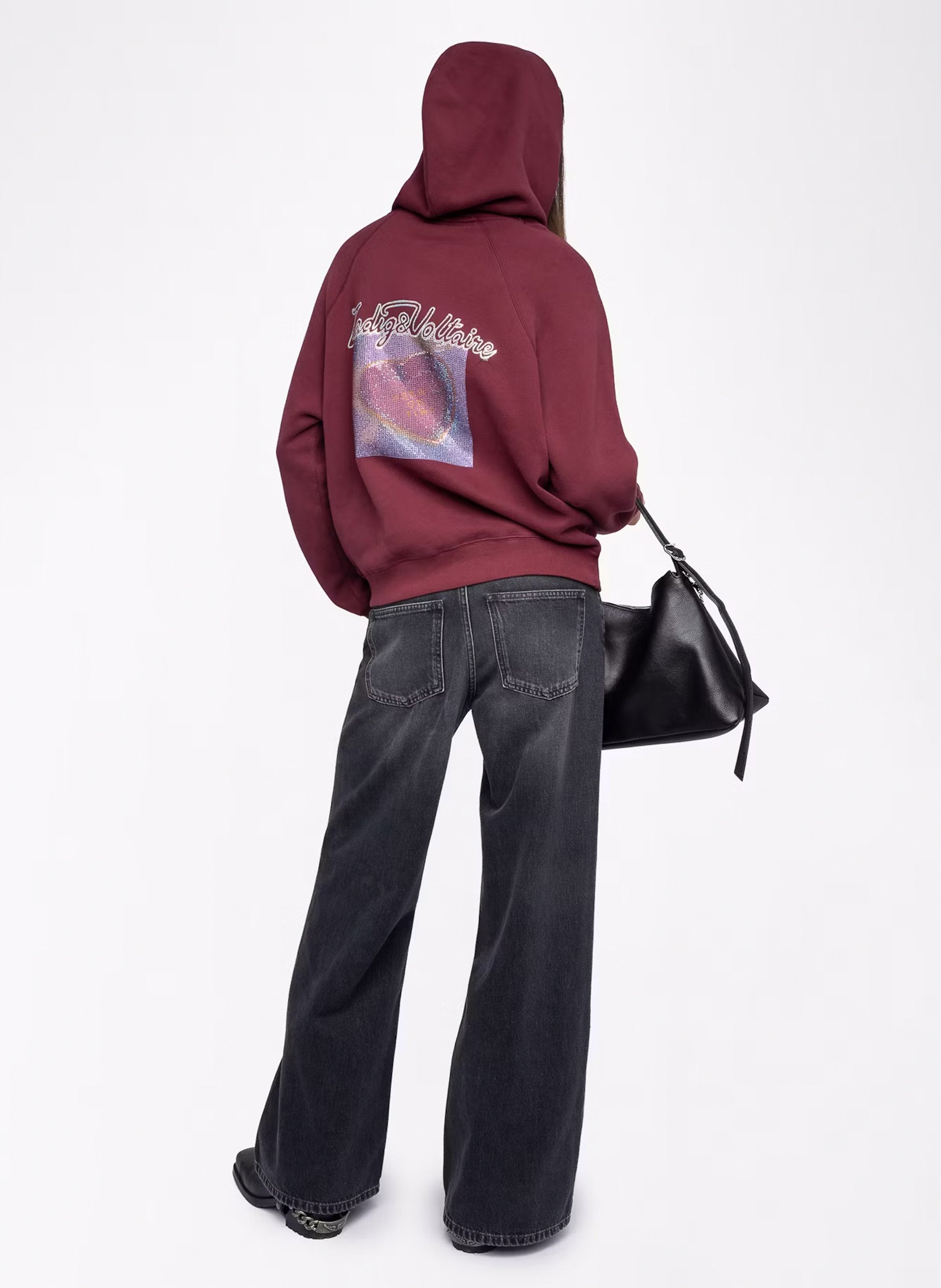 Round neck sweatshirt in blended cotton ZADIG&VOLTAIRE Purple