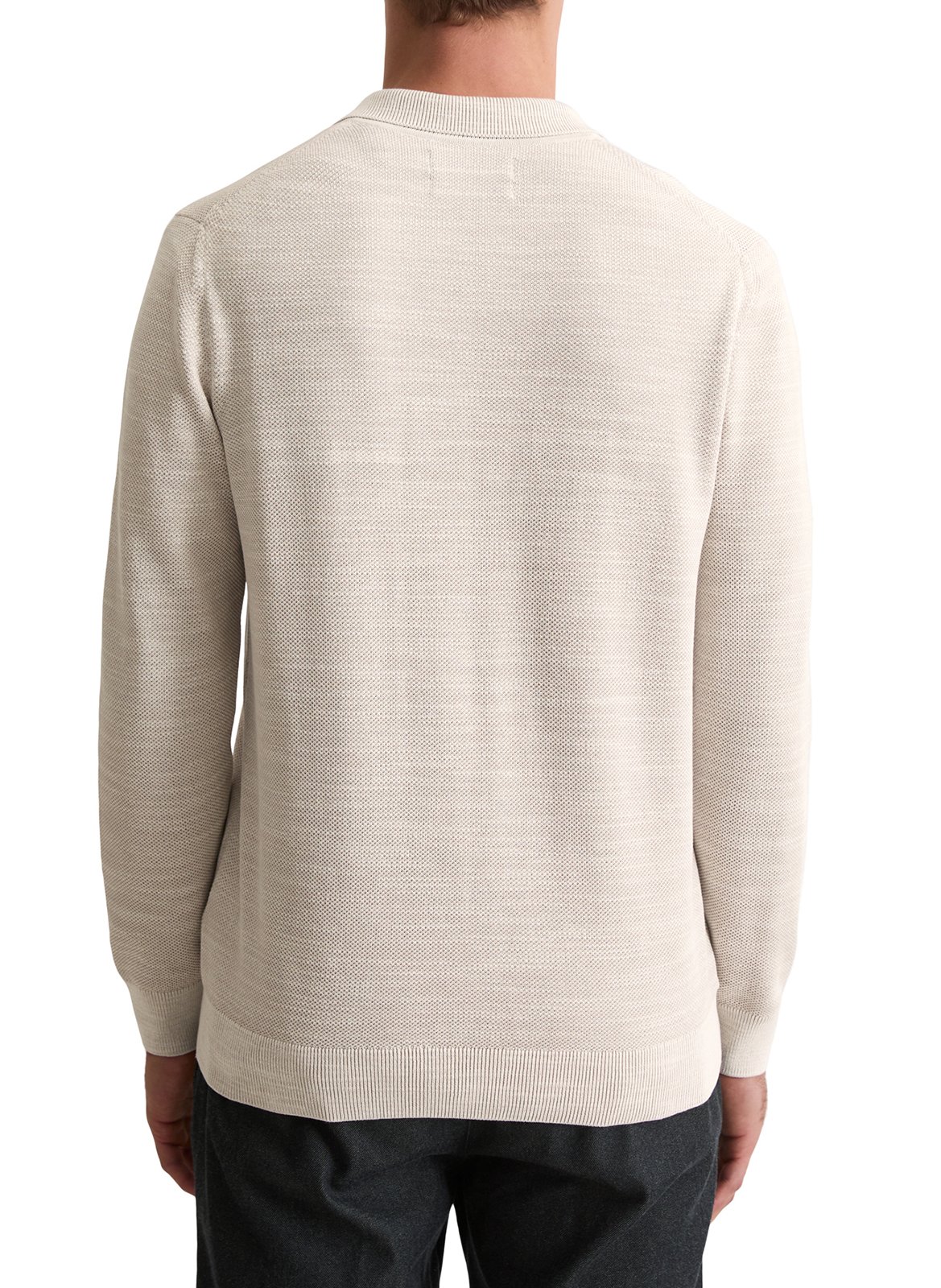 Pull col V en coton MARC O'POLO Blanc