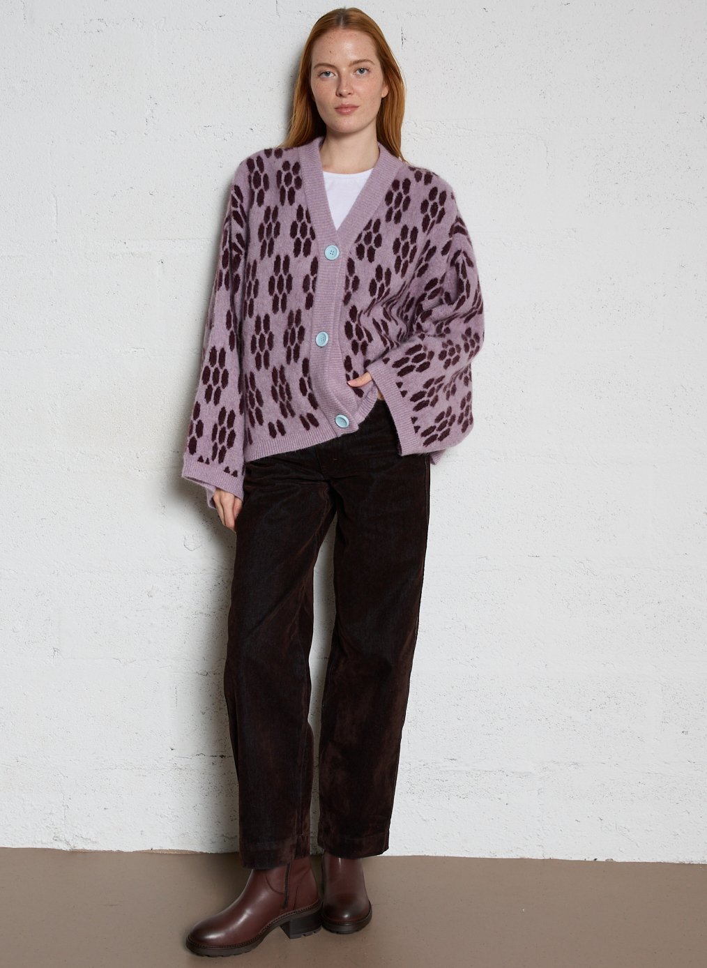 Jean large en coton bio DAMSON MADDER Jaune