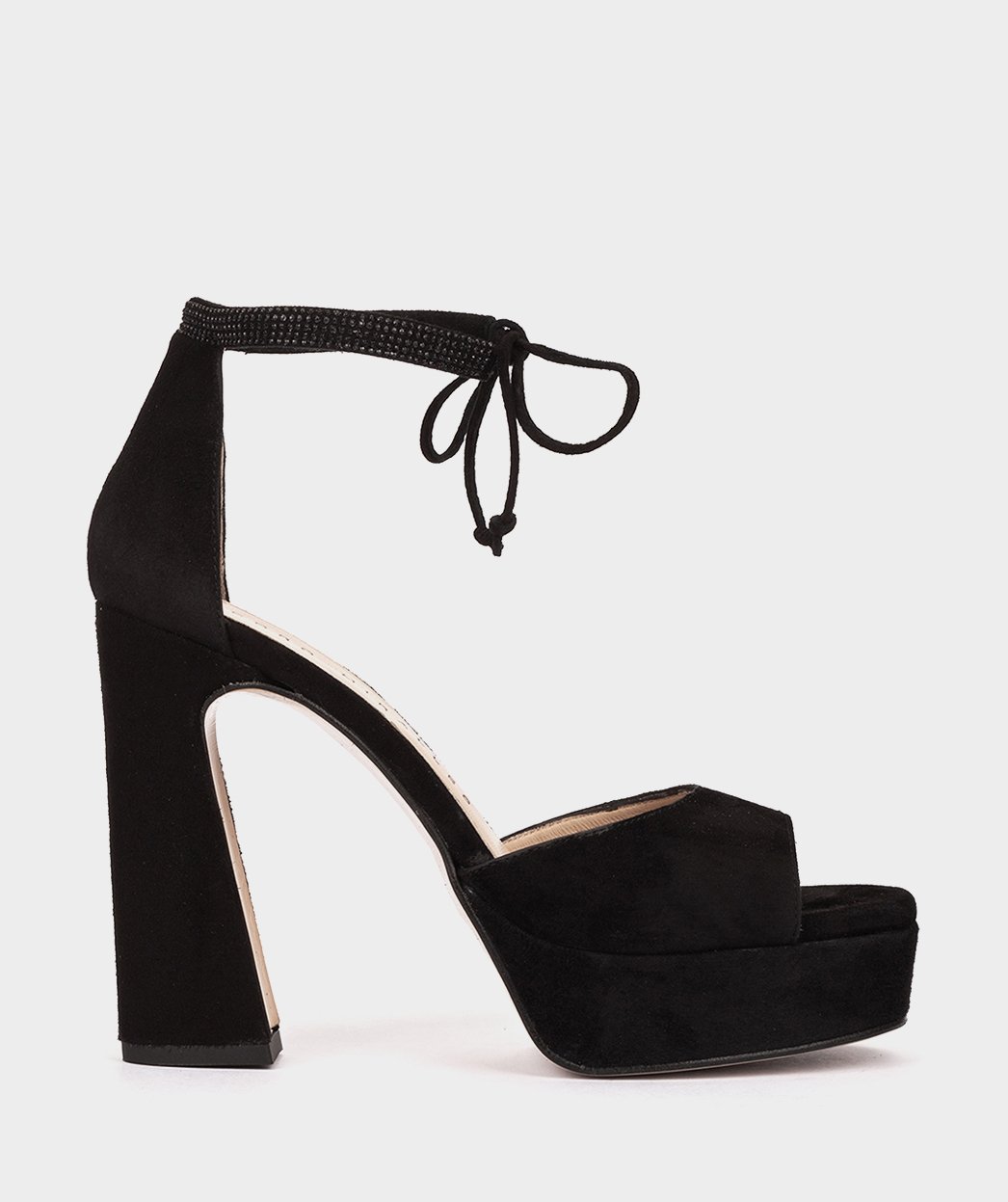Black suede platform high heel sandals PEDRO MIRALLES Black
