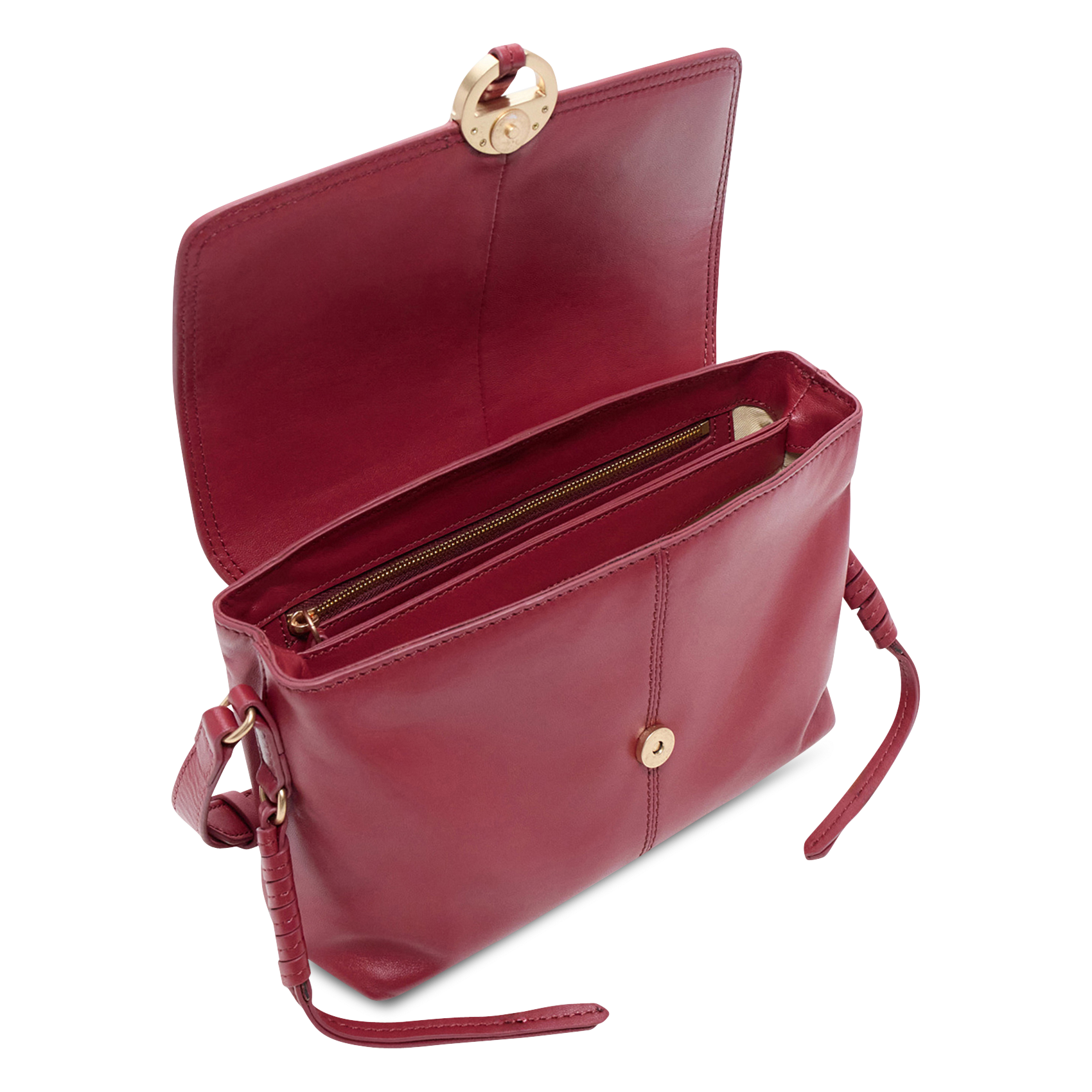 Leren clutch VANESSA BRUNO Rood