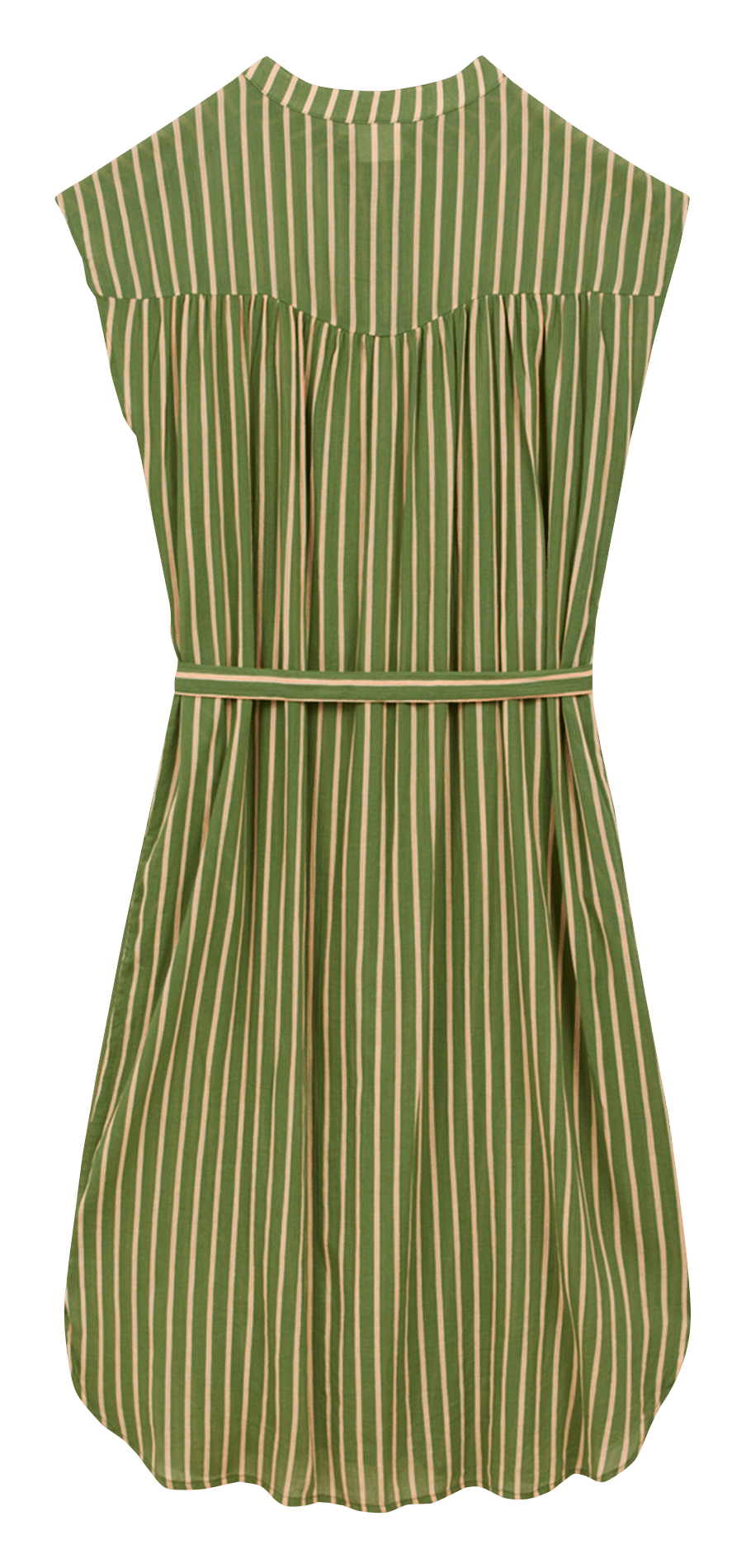 Wijdvallende jurk van biologisch katoen A.P Kaki